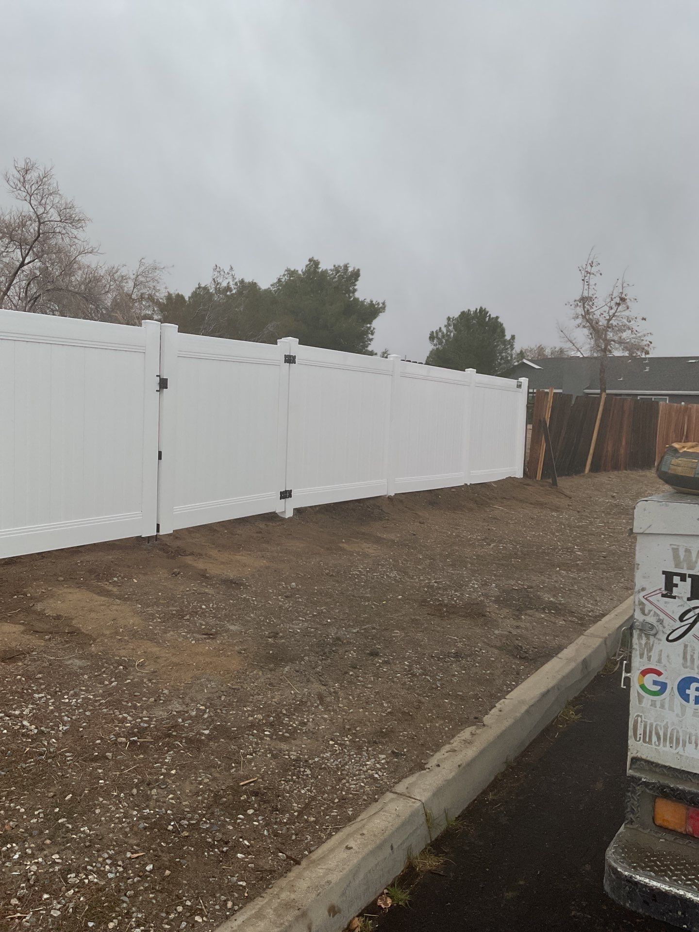 Fence Installation using Vinyl by Fence Guys Inc. 