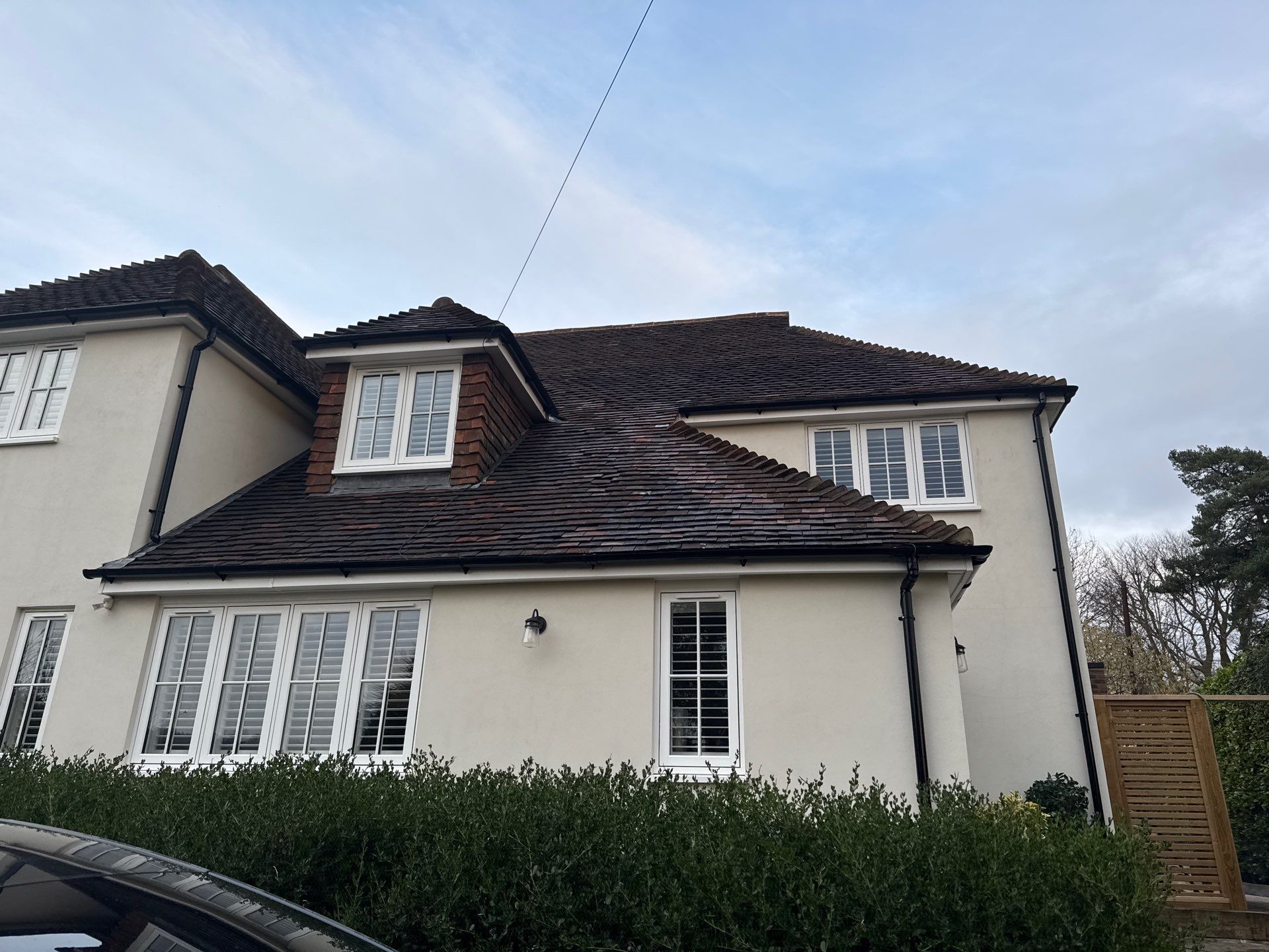 Roof Clean  - Moss Removal - Gutter Clean using Honda 15lpm Low Pressure Washing Machine by Ges Exterior Cleaning ltd