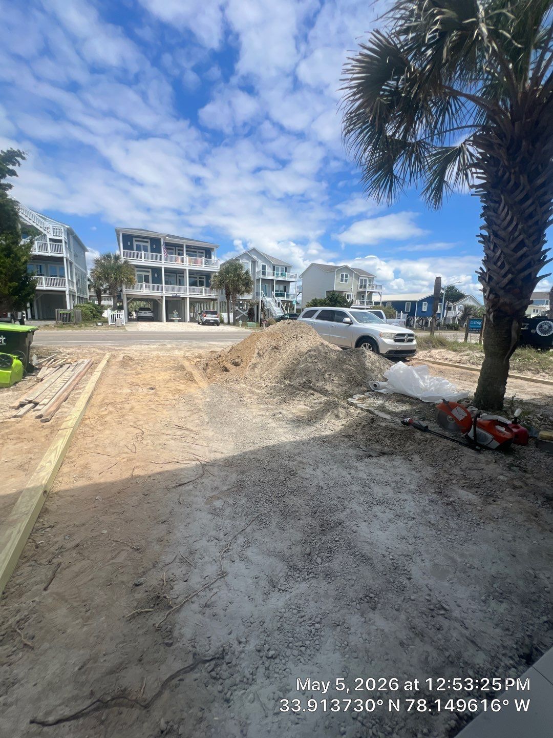 New Concrete Driveway Installation in Oak Island NC by Licensed General Contractor by RGR Construction and Roofing, LLC