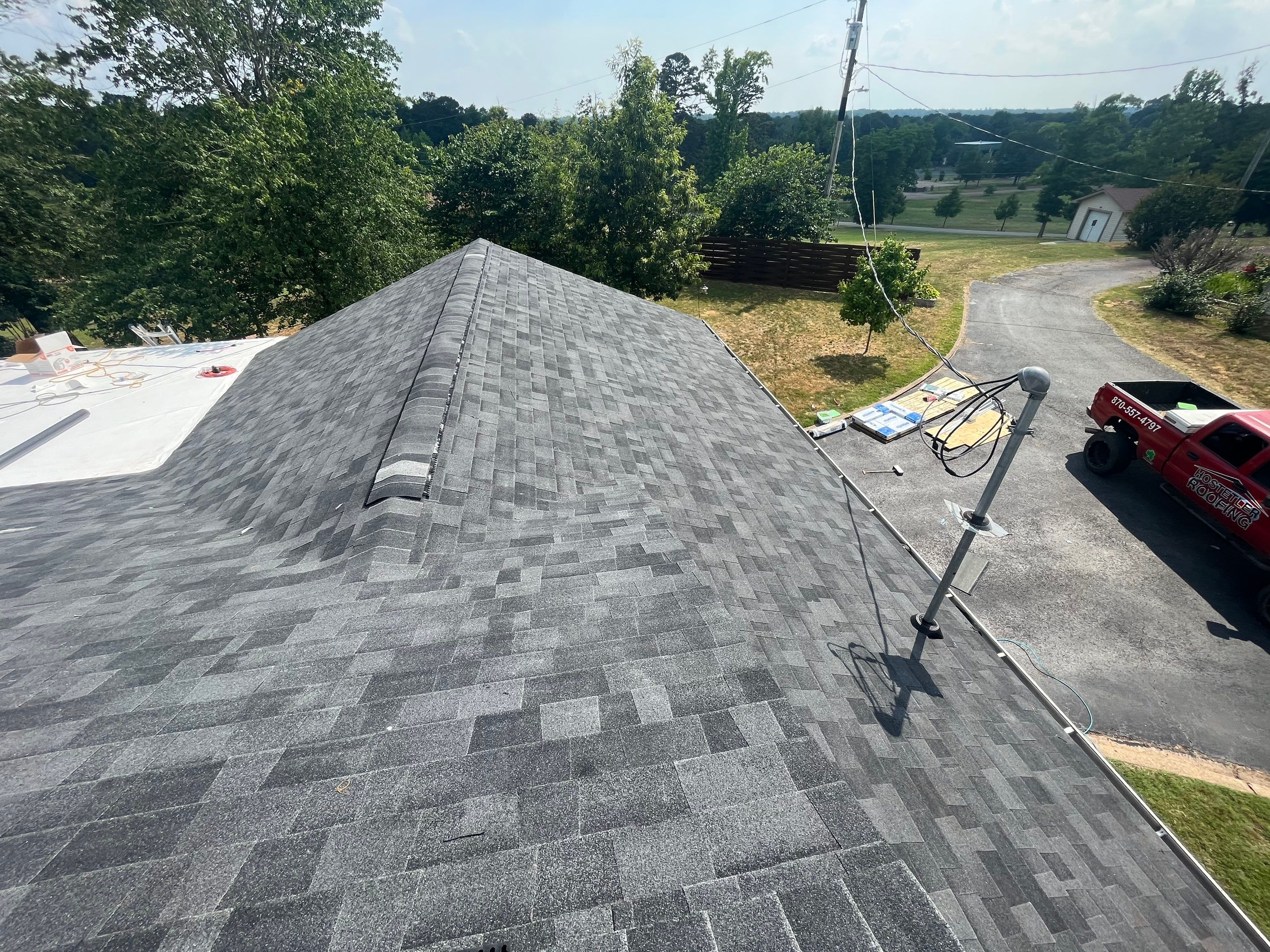 Residential Shingle Reroof using Malarkey Vista by Hostetler Roofing