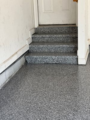 Garage Floor Coating using Wombat