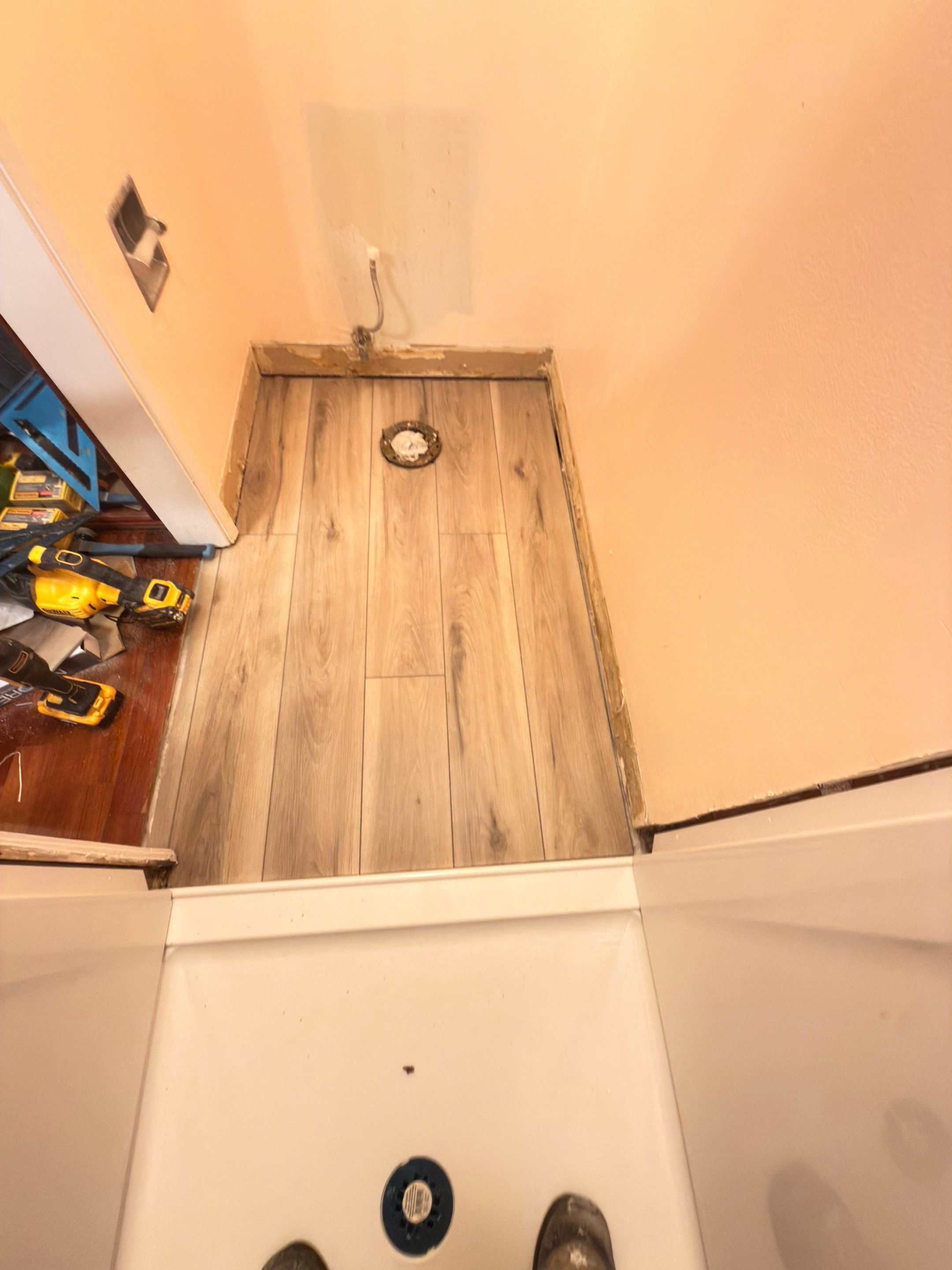 Shower Remodel due to Water Intrusion by Anza Builders, Inc. 