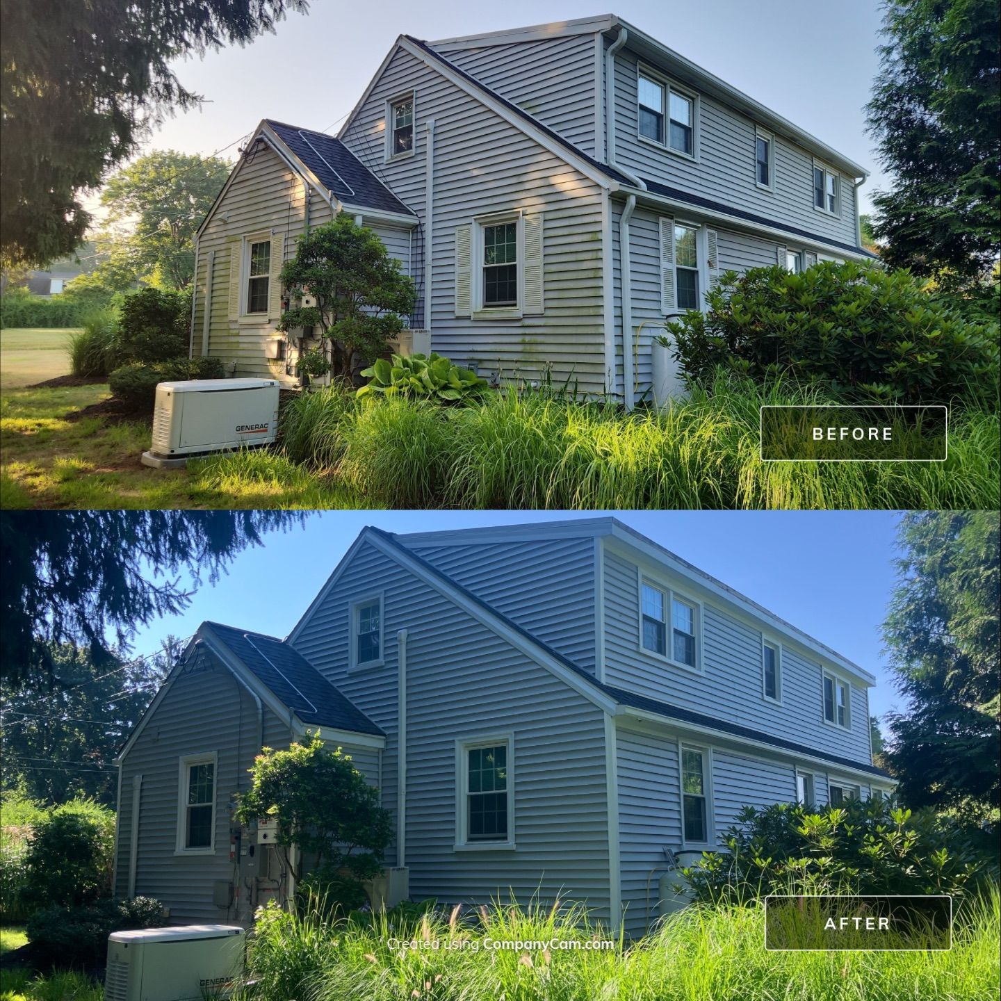 Siding using Cert. Monogram D/4 x 12'6" clapboard, Sterling Gray by DiGiorgi Roofing and Siding Inc