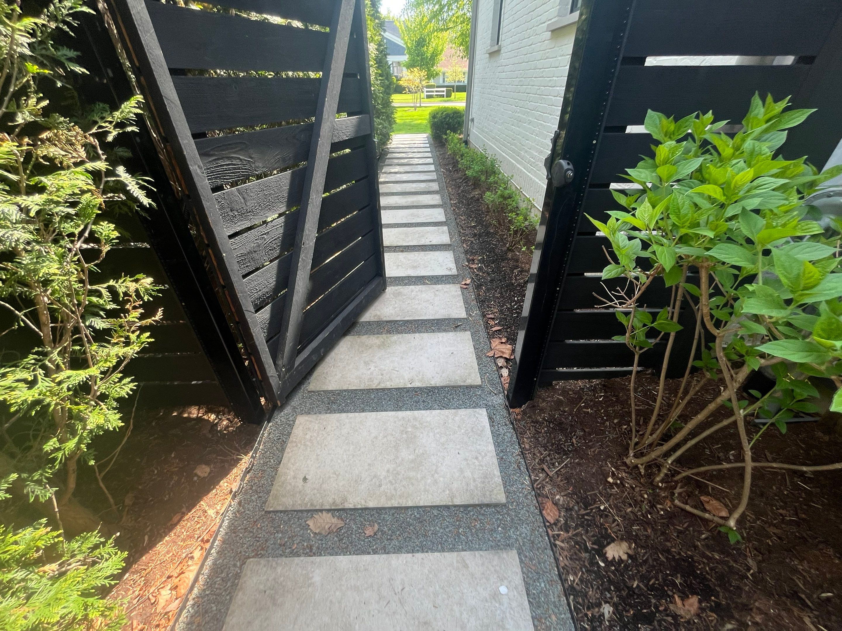 Exterior Stone and Garage Pressure Washing by Northern Power Washing LLC.