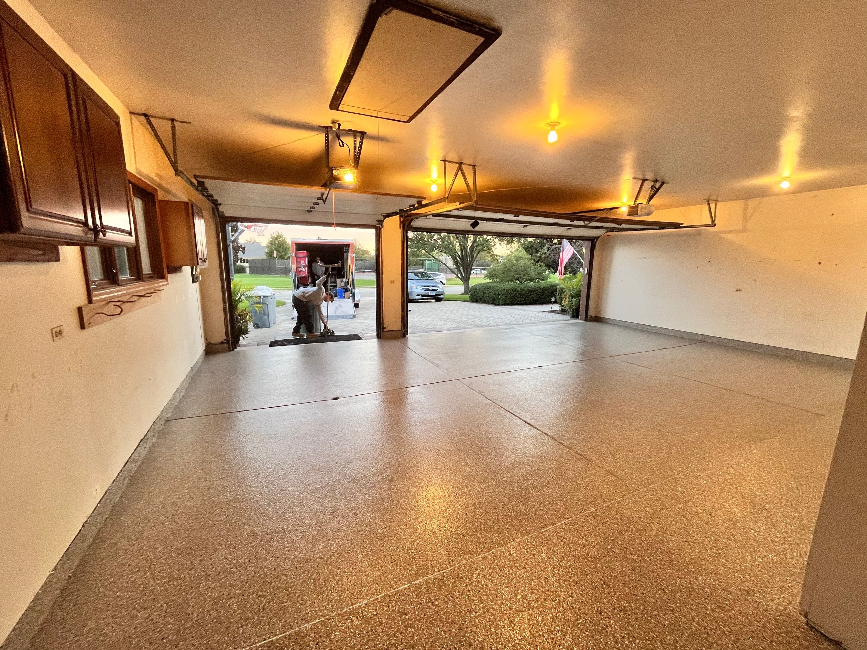 Creekbed Garage Floor Coating by Level 10 Coatings