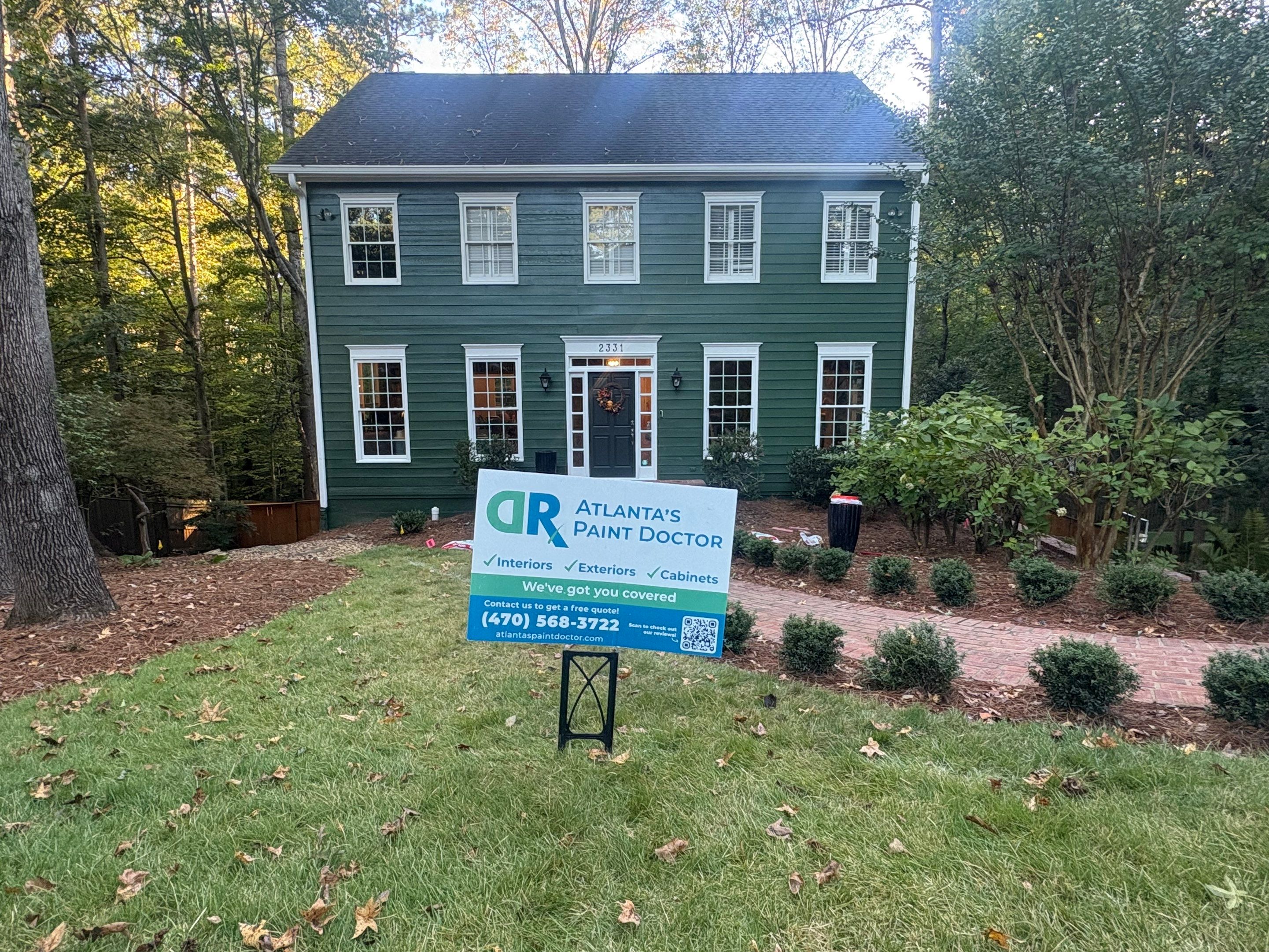 From Faded Beige to Bright Green by Atlanta's Paint Doctor