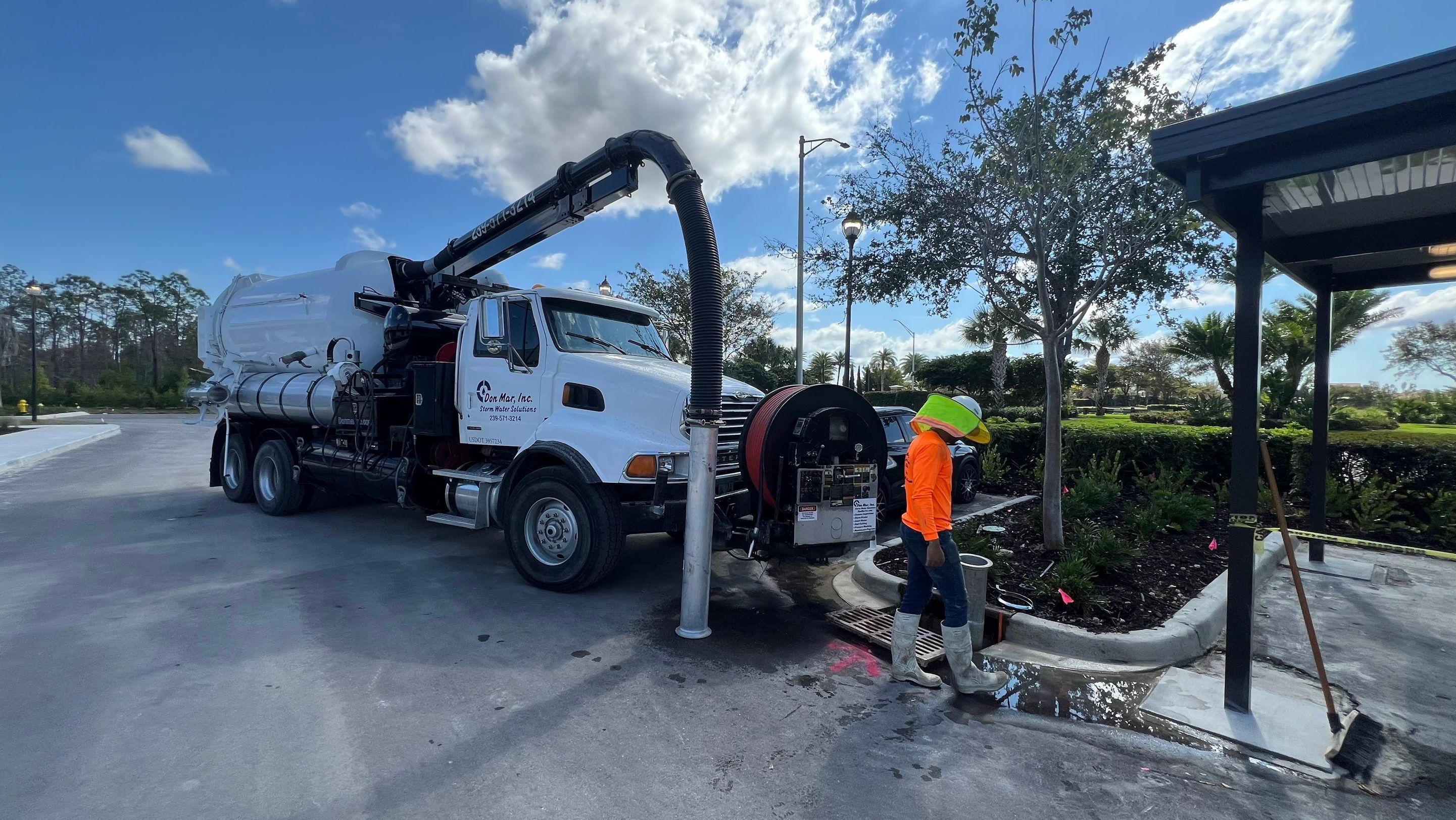 New Construction Stormwater Catch Basin Cleaning by Don Mar, Inc. Storm Water Solutions