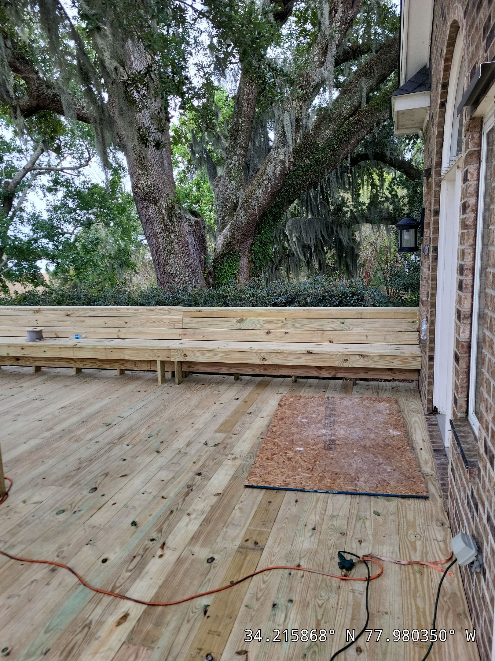 Custom Back Deck Build in Leland, NC by RGR Construction and Roofing, LLC