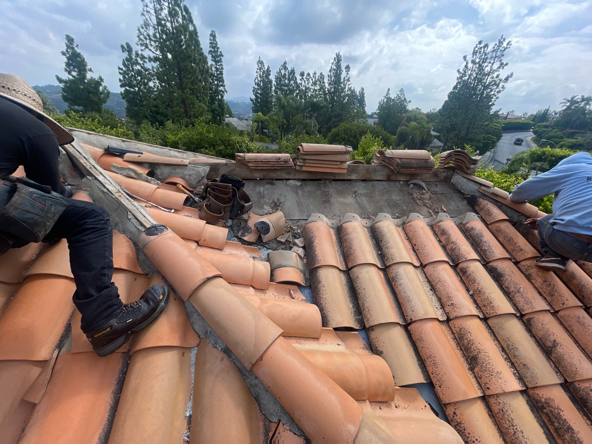 Tile Reset Project- Los Angeles CA 90049 by Epic Roof Replacement