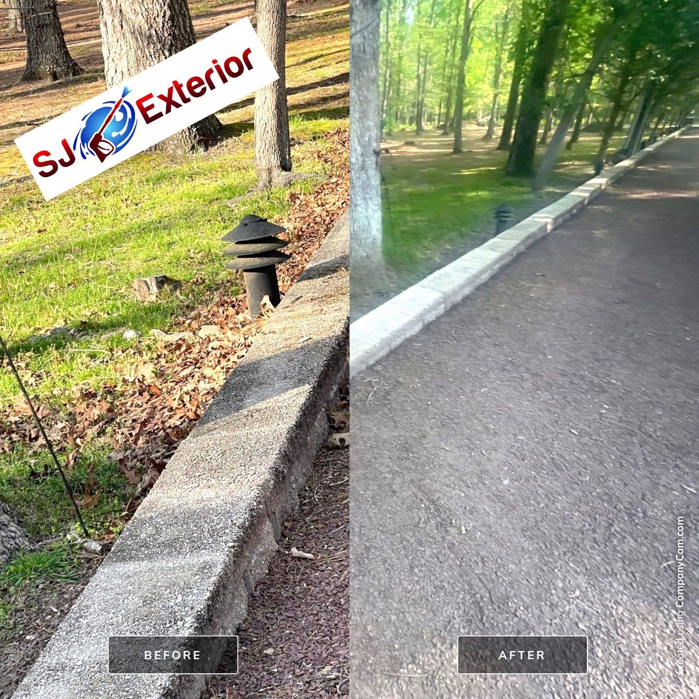 Pavers Cleaned, Garage and Concrete walls by SJ Exterior