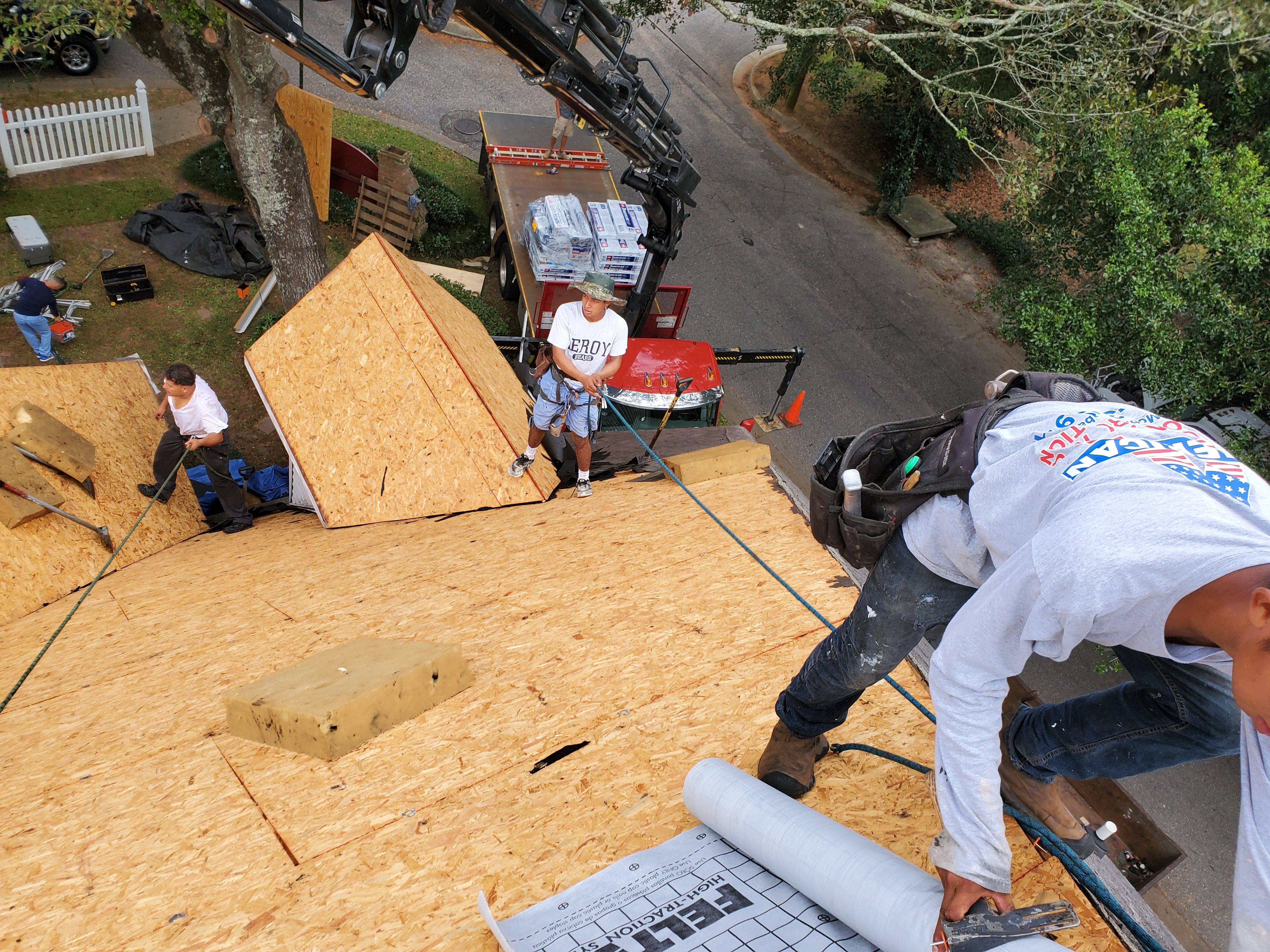 Residential Roofing Installation using Roof Replacement by American Roofing & Construction LLC