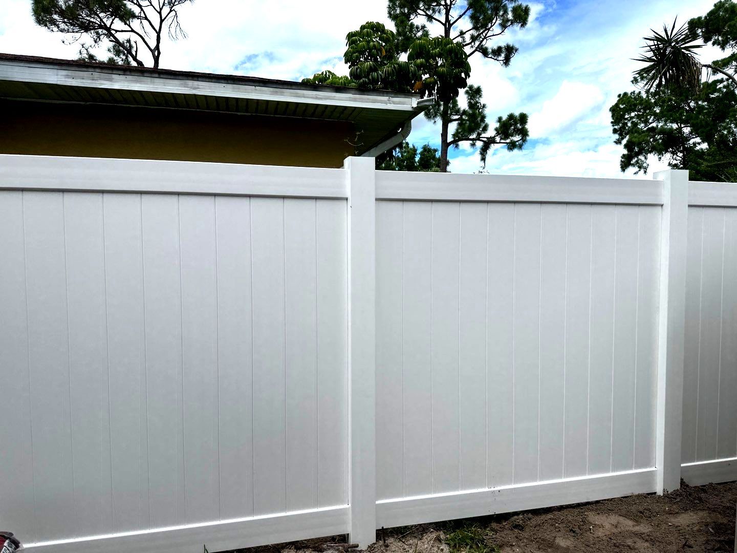 Vinyl Privacy Fence using 6Ft White Vinyl Privacy Fence by Asap fence and gates, LLC