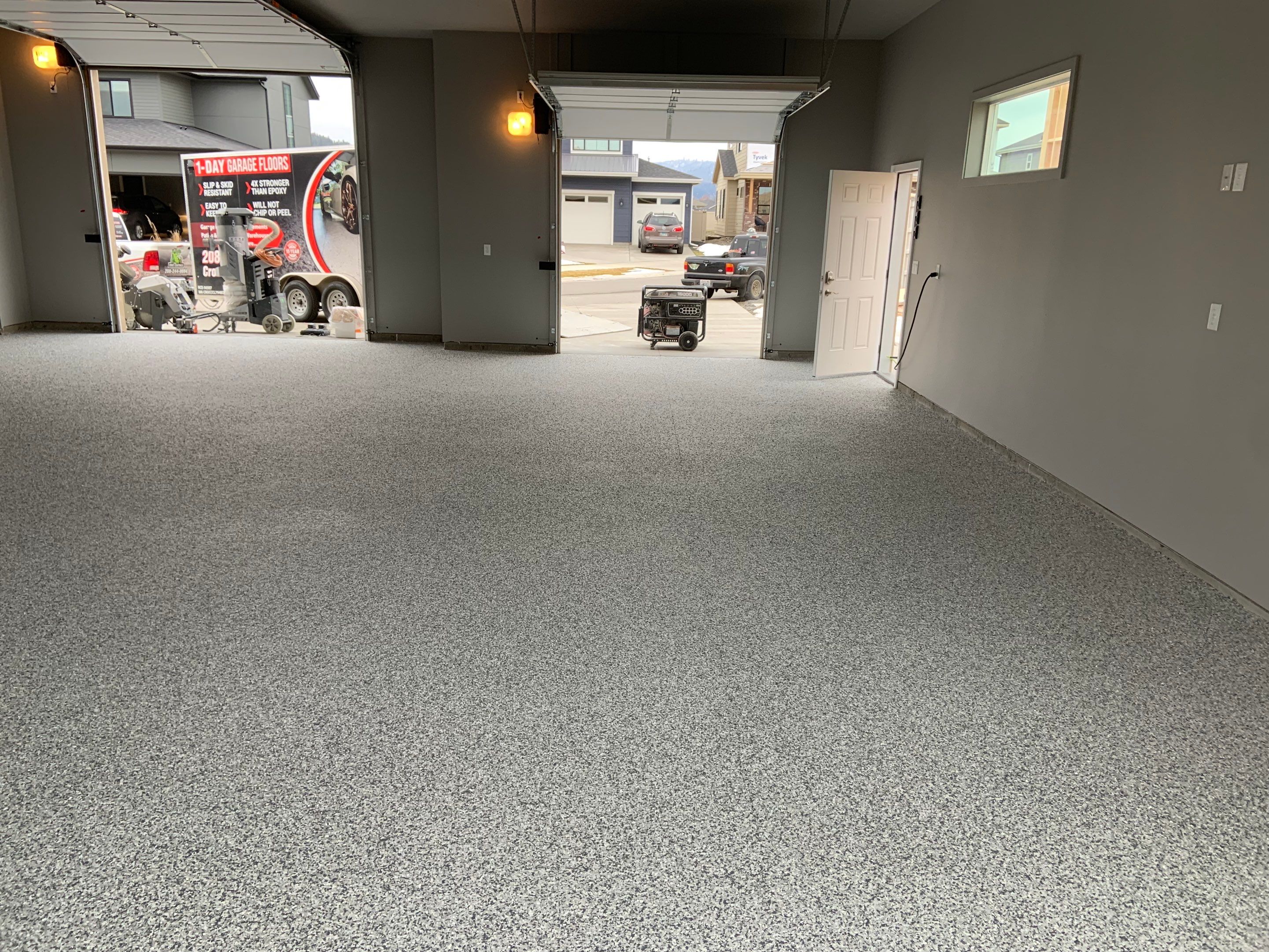 Shop Transformation using Slate Stone by Croc Coatings, LLC