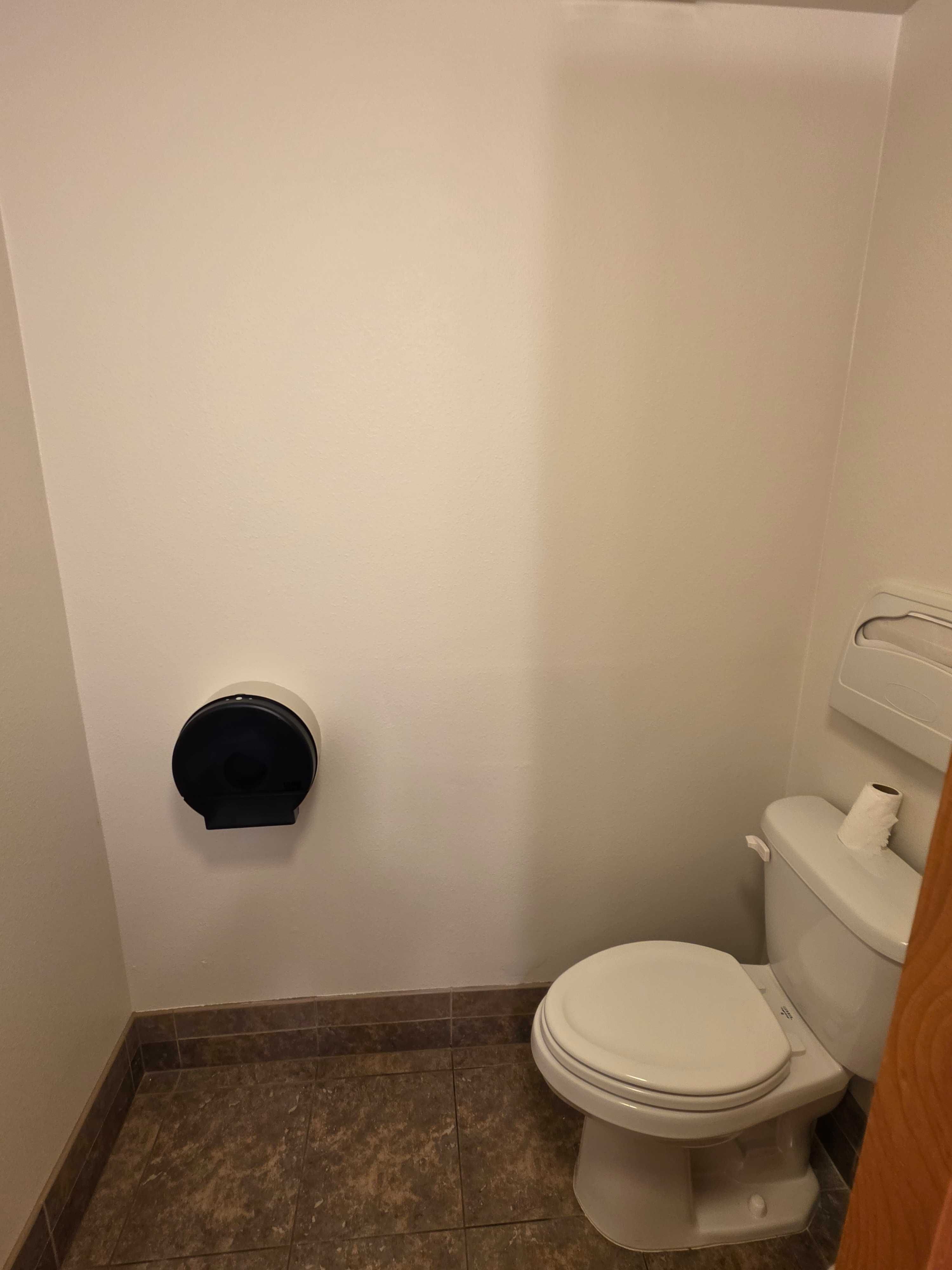 Commercial Drywall Repair – Bank Bathroom (Enumclaw) by Equipped Painting