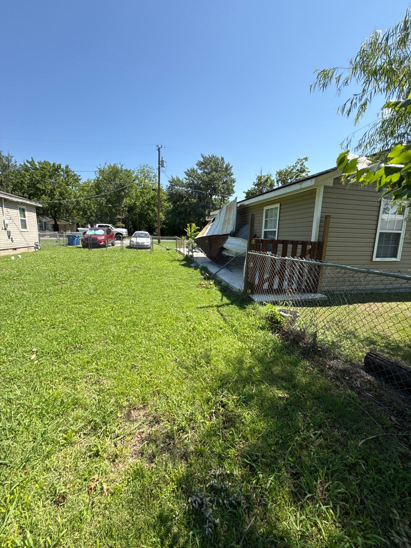 Hail damage & tornado damage restoration.  by In & Out Construction & Remodeling, LLC