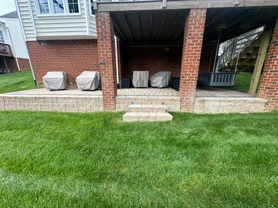 Hillside Retaining Wall & Outdoor Area