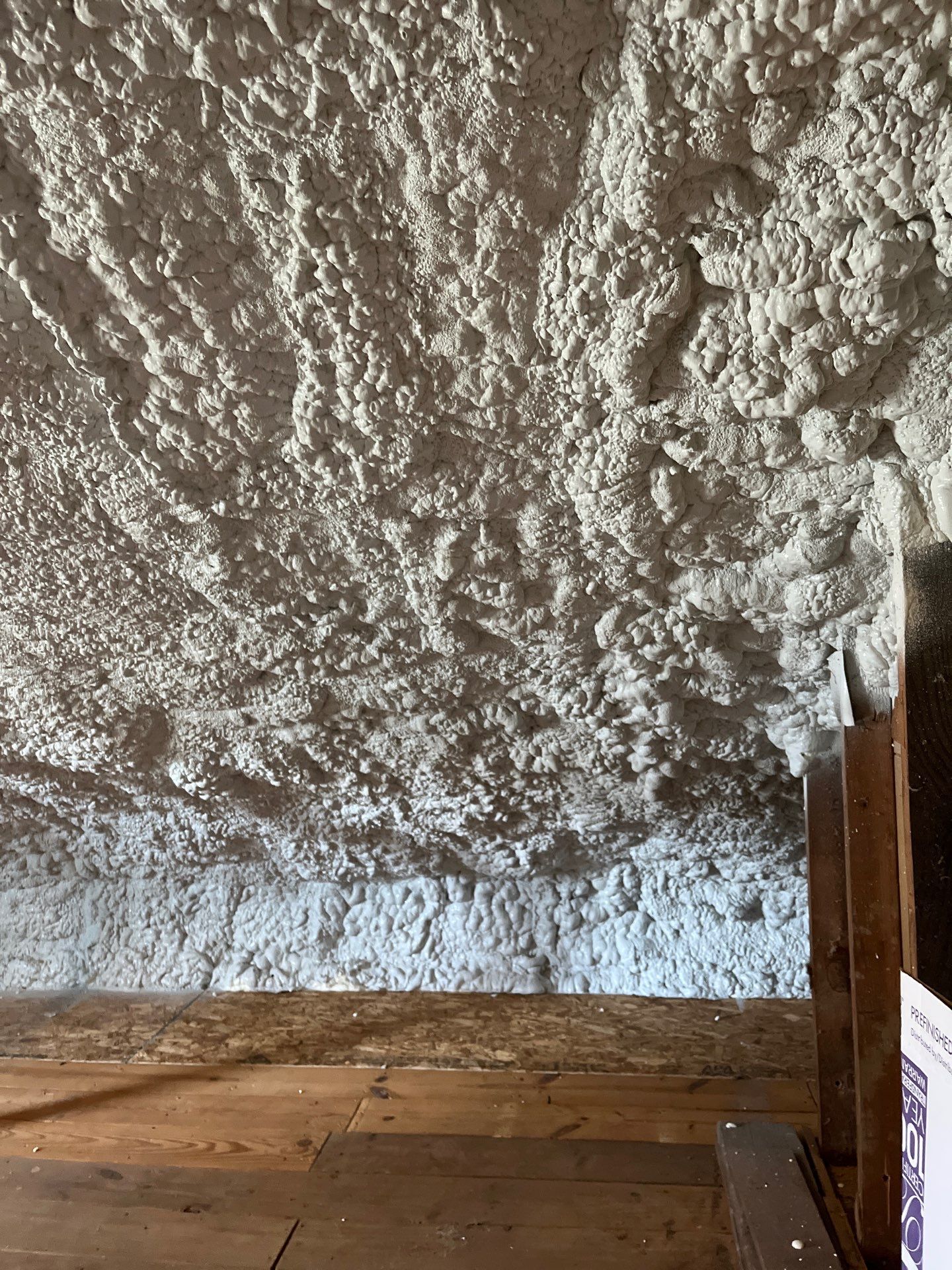 Attic Insulation using open cell spray foam by NYS Foam & Energy
