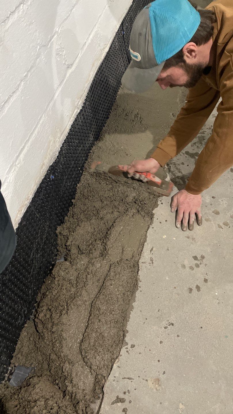 Interior Drain Tile & Wall Drainage in Northeast Minneapolis by Waterproofing Northeast