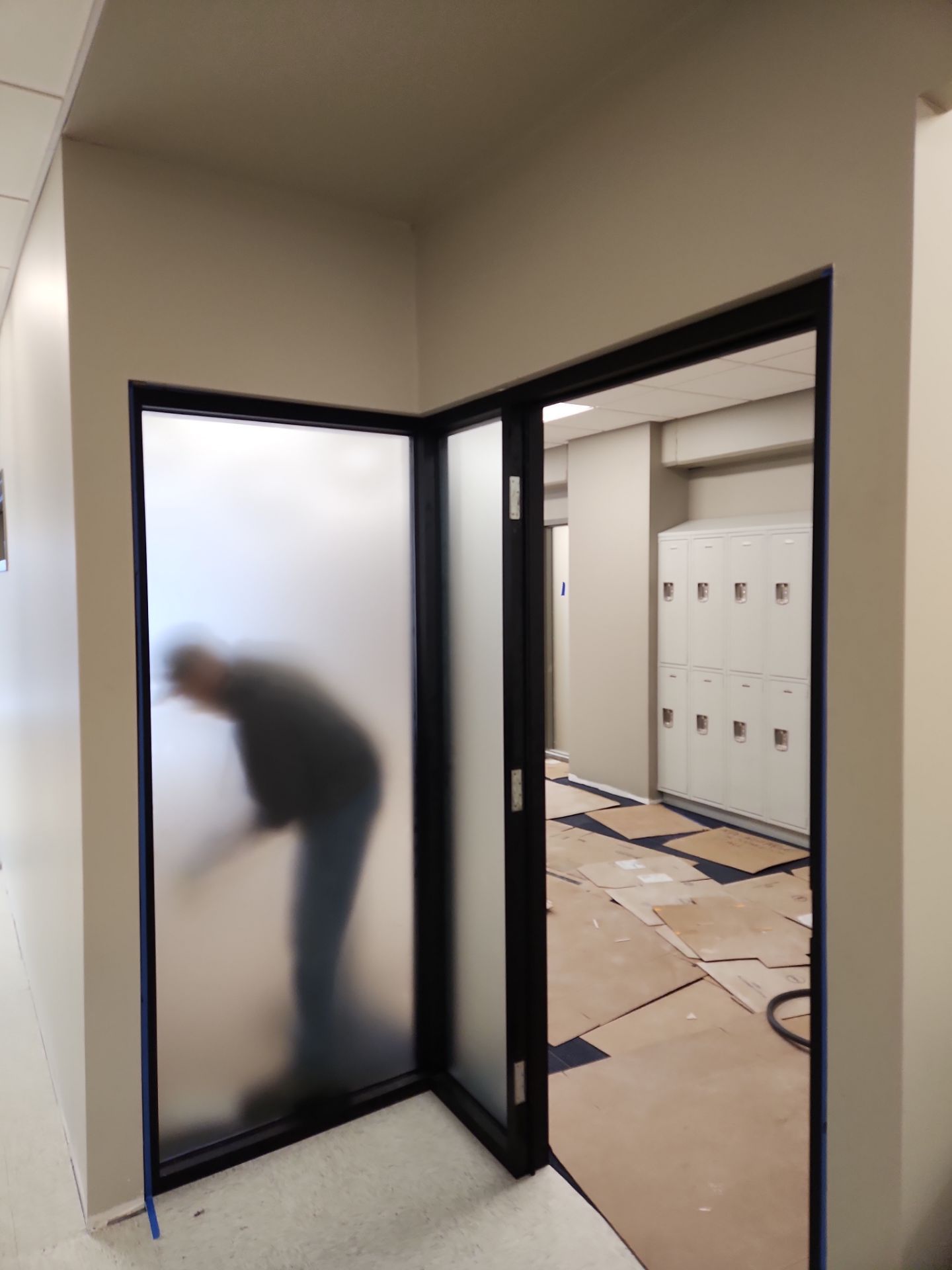 Commercial Storefront Window Install using Storefront by Service Glass Inc