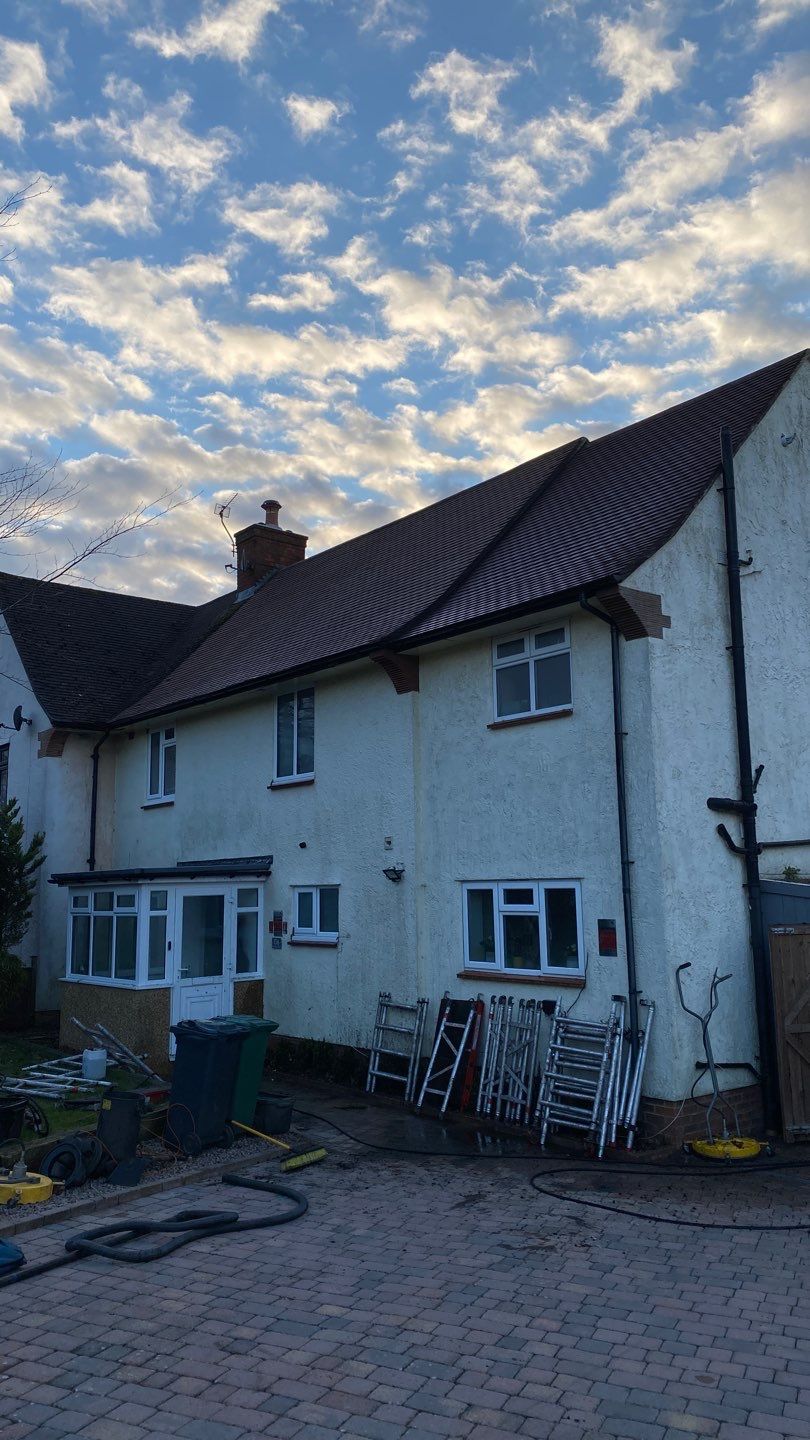 Roof - Driveway - Patio Clean using Honda 15lpm Low Pressure Washing Machine by Ges Exterior Cleaning ltd