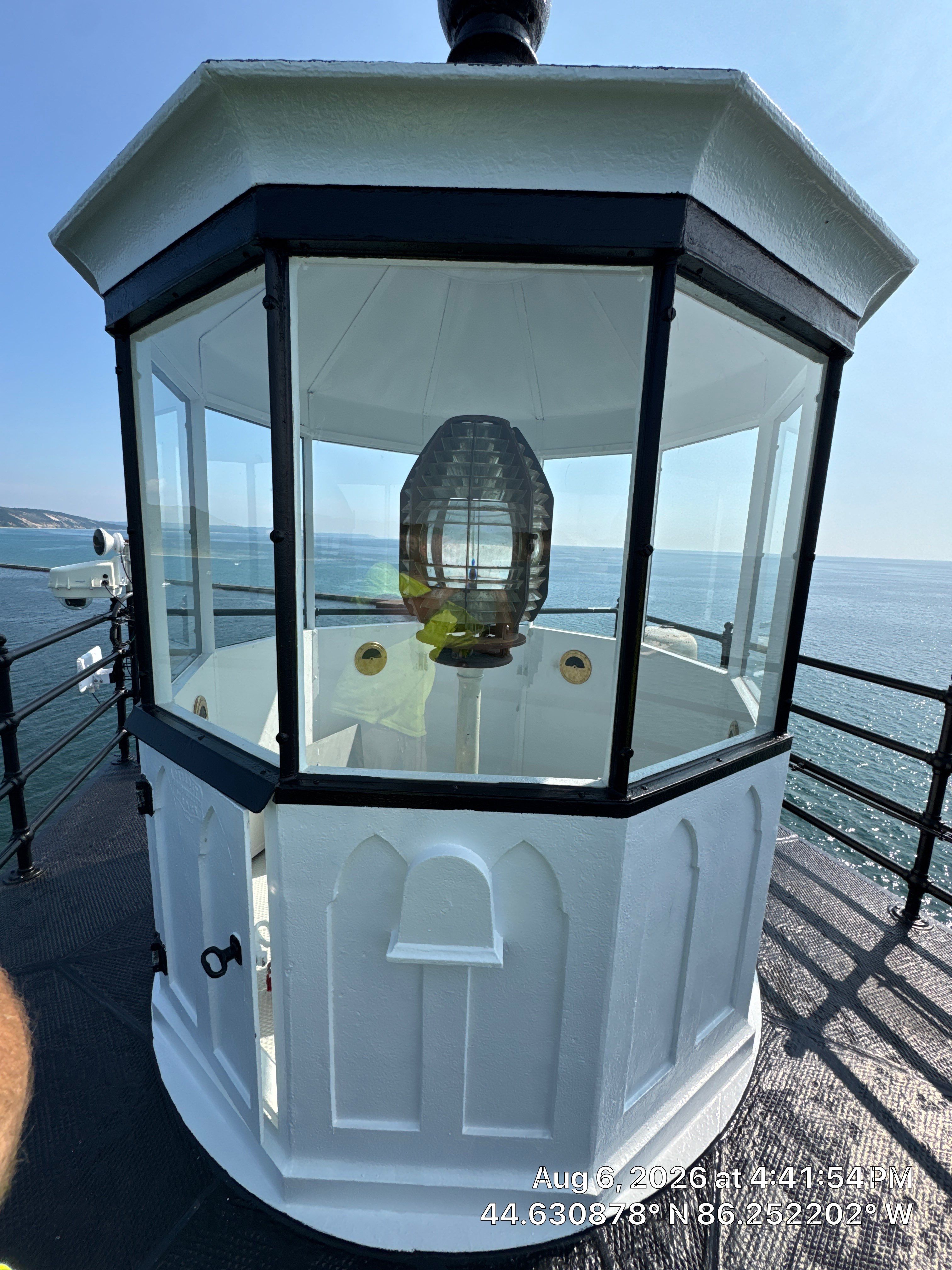 Historical Restoration and Coating of Frankfort North Breakwater Lighthouse by Finkle Preservation & Construction 