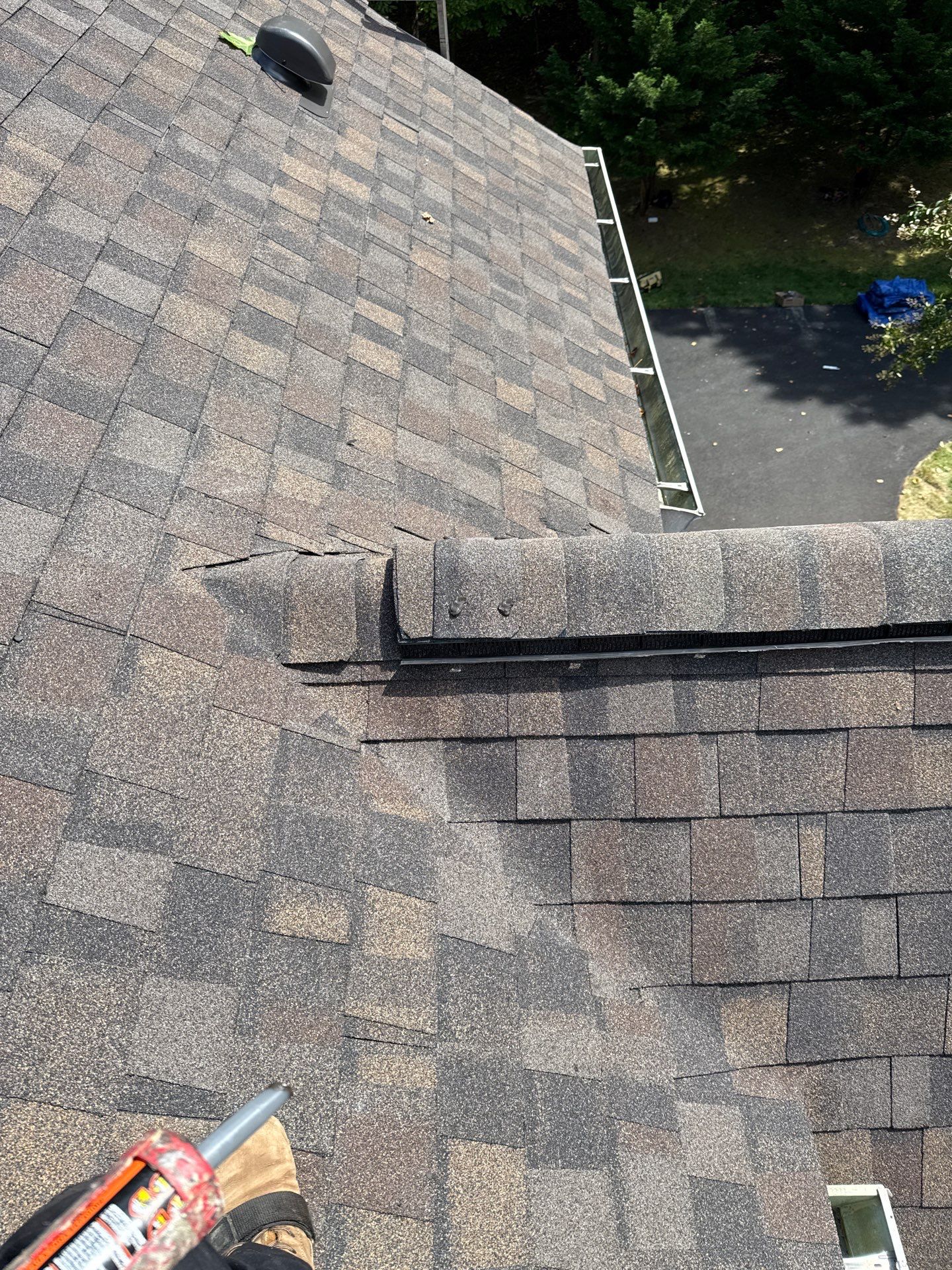 Fairfax station: Residential Roof with CertainTeed Landmark Pro in Max Def Shenandoah  by RM Banning, Inc.