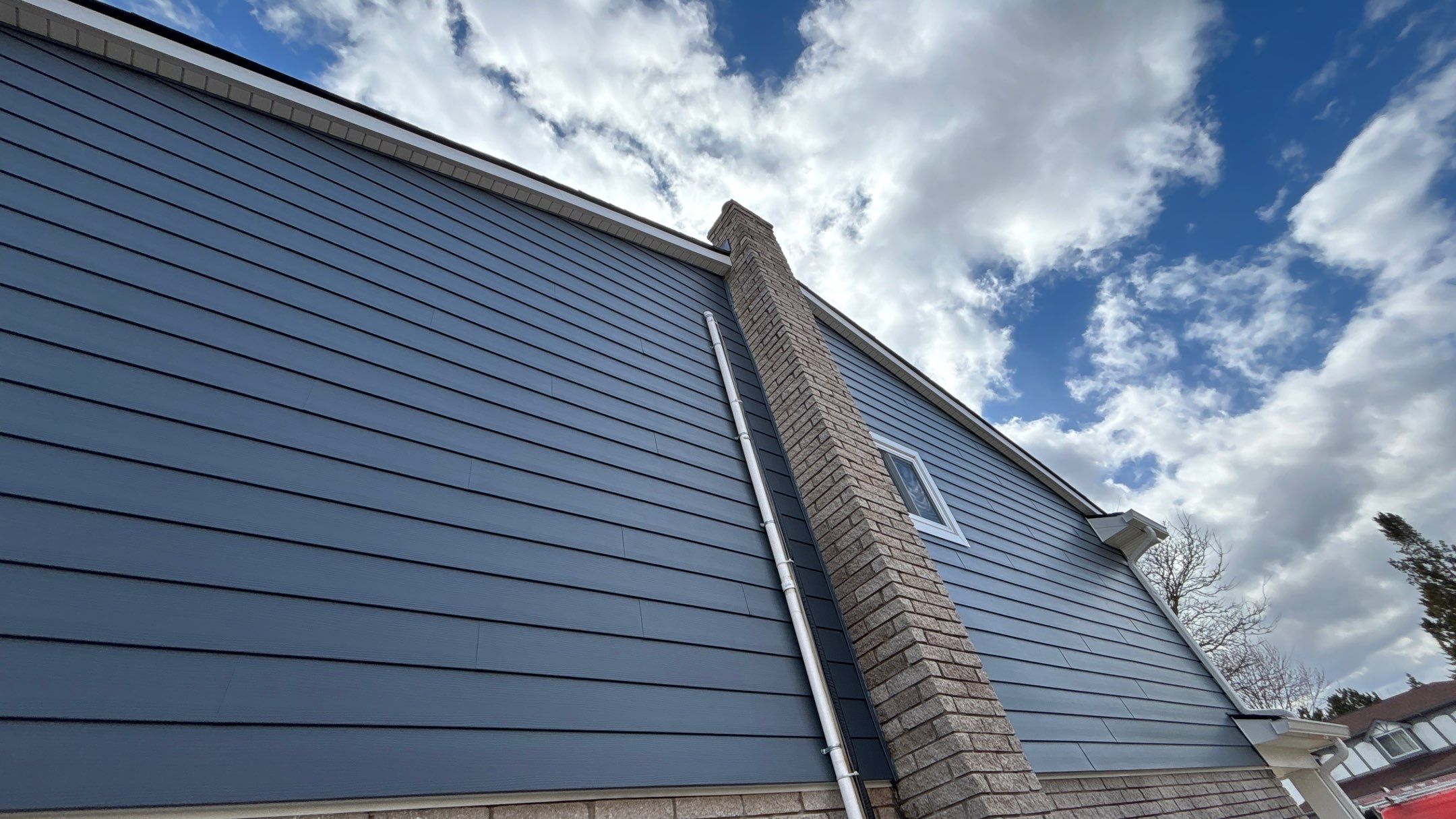 Siding Replacement using Alside Midnight Blue by 180 Contractors