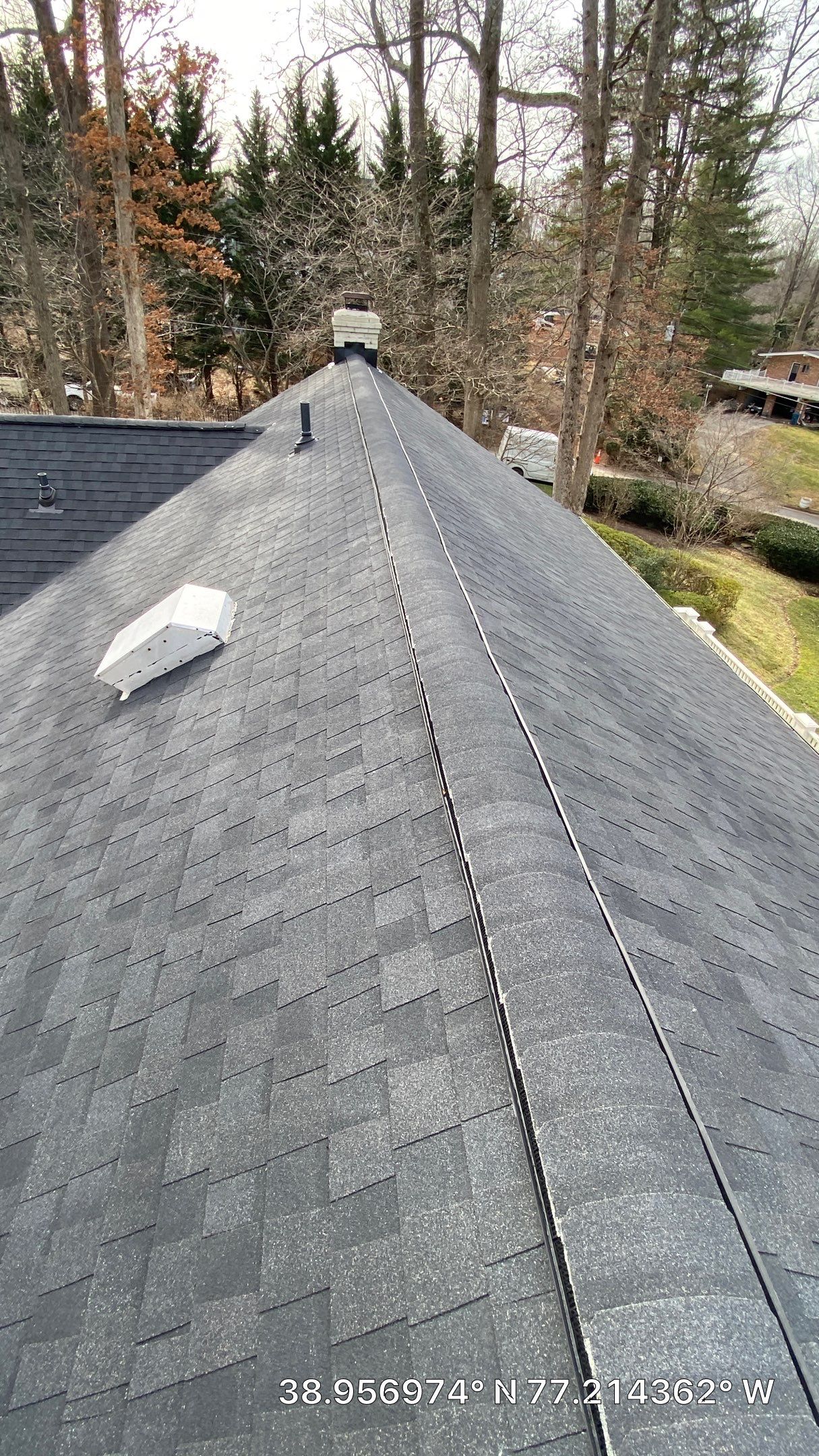 McLean: Certainteed Landmark Pro Designer Shingles in Max Def Charcoal Black by RM Banning, Inc.