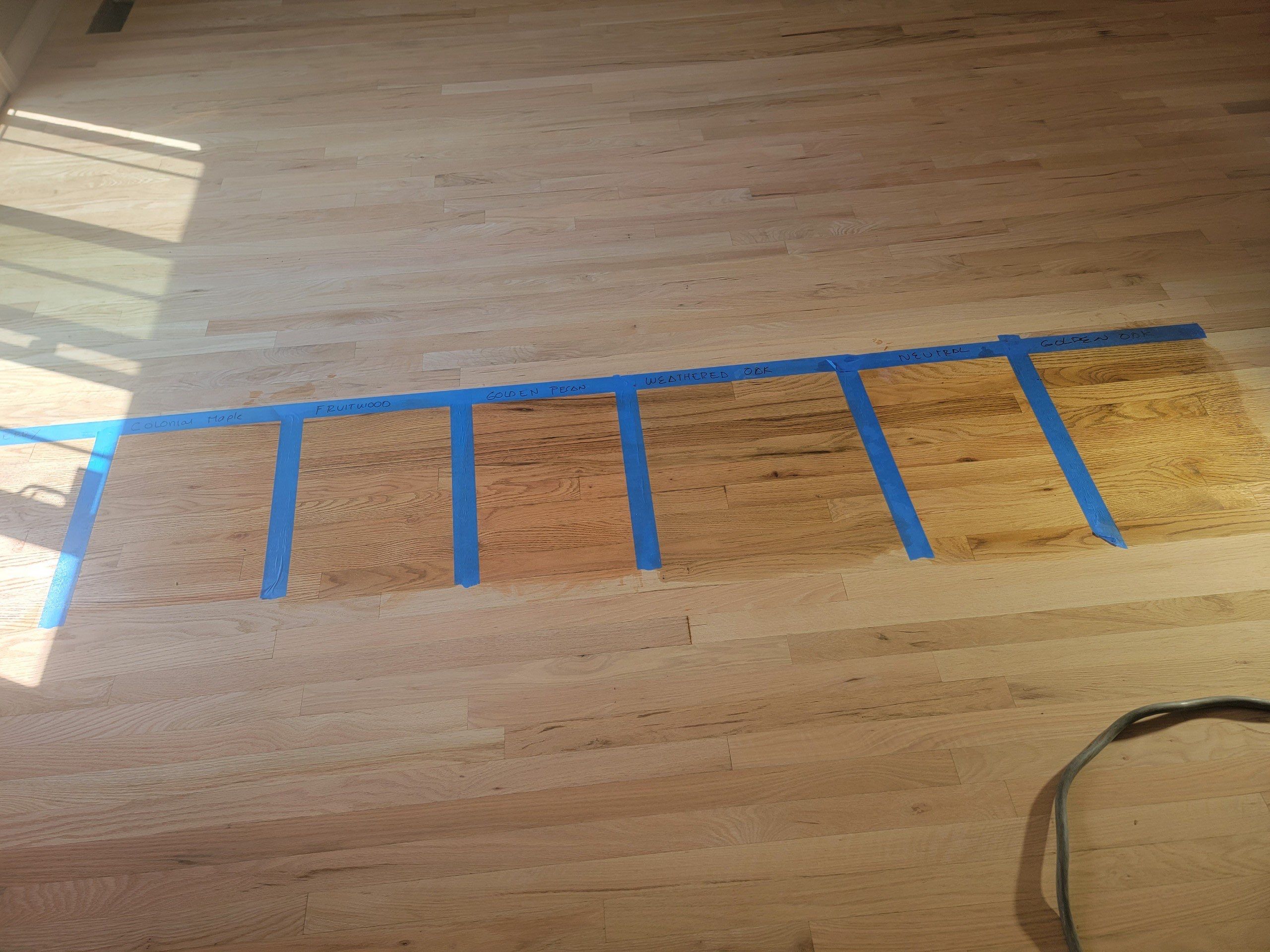 Refinish Red Oak hardwood by Footprints Floors of Nashville