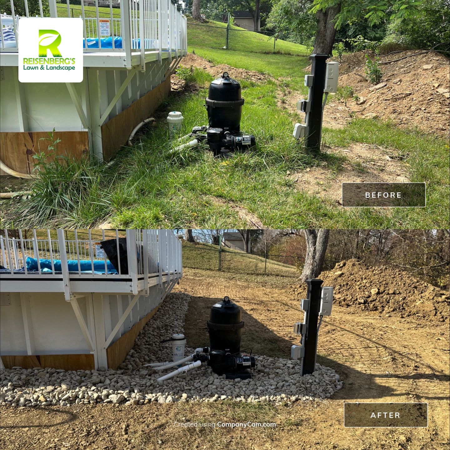 Pool Backfill, Grading, and Decorative Gravel Installation by Reisenberg’s Lawn & Landscape, LLC