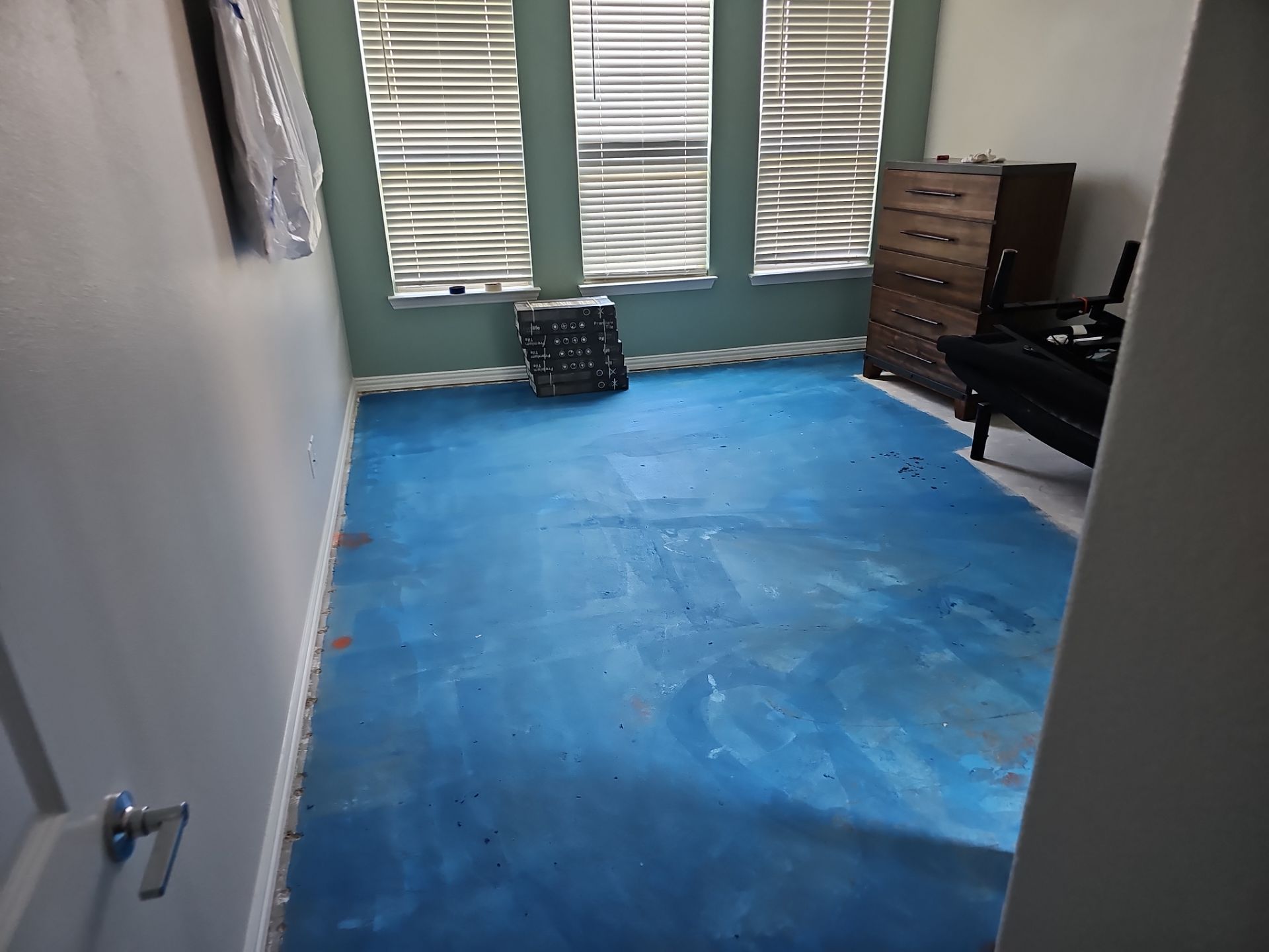 Carpet replacement with Tile and Red Oak Stairs by EL-GC LLC 