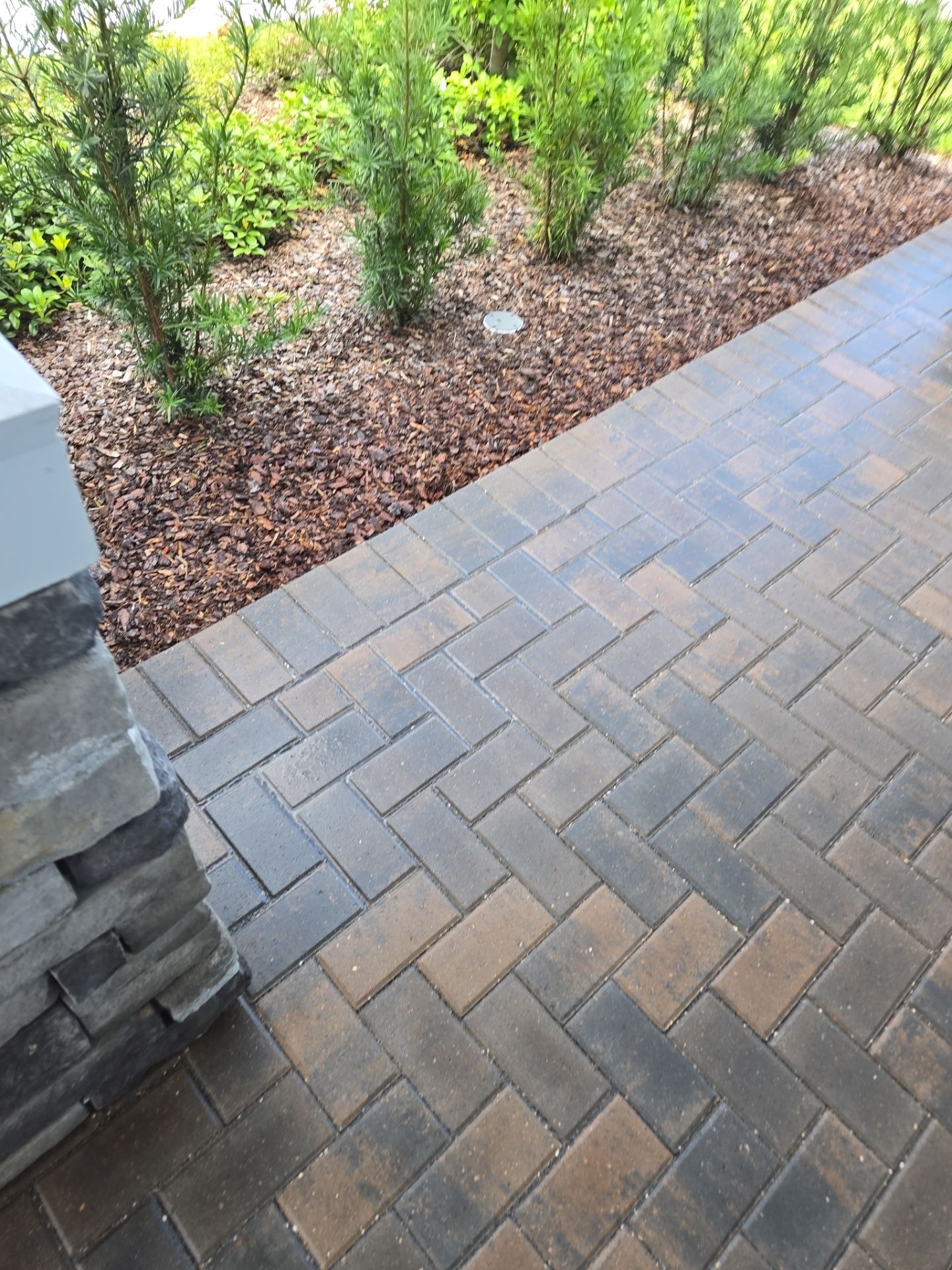 Paver Driveway using Concrete Sealant by DuraSeal