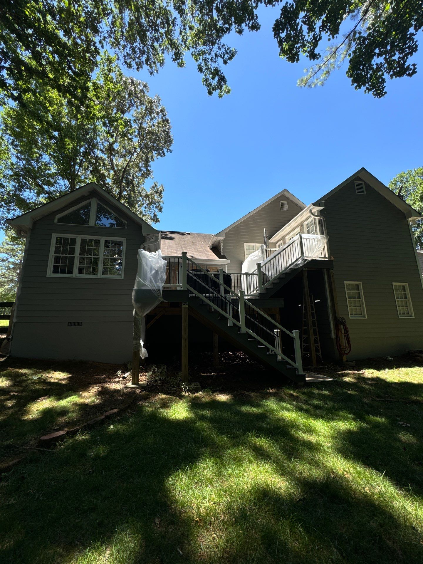 Exterior Painting and Chimney Siding Refresh in Woodstock, Georgia by Swift Home Renovations