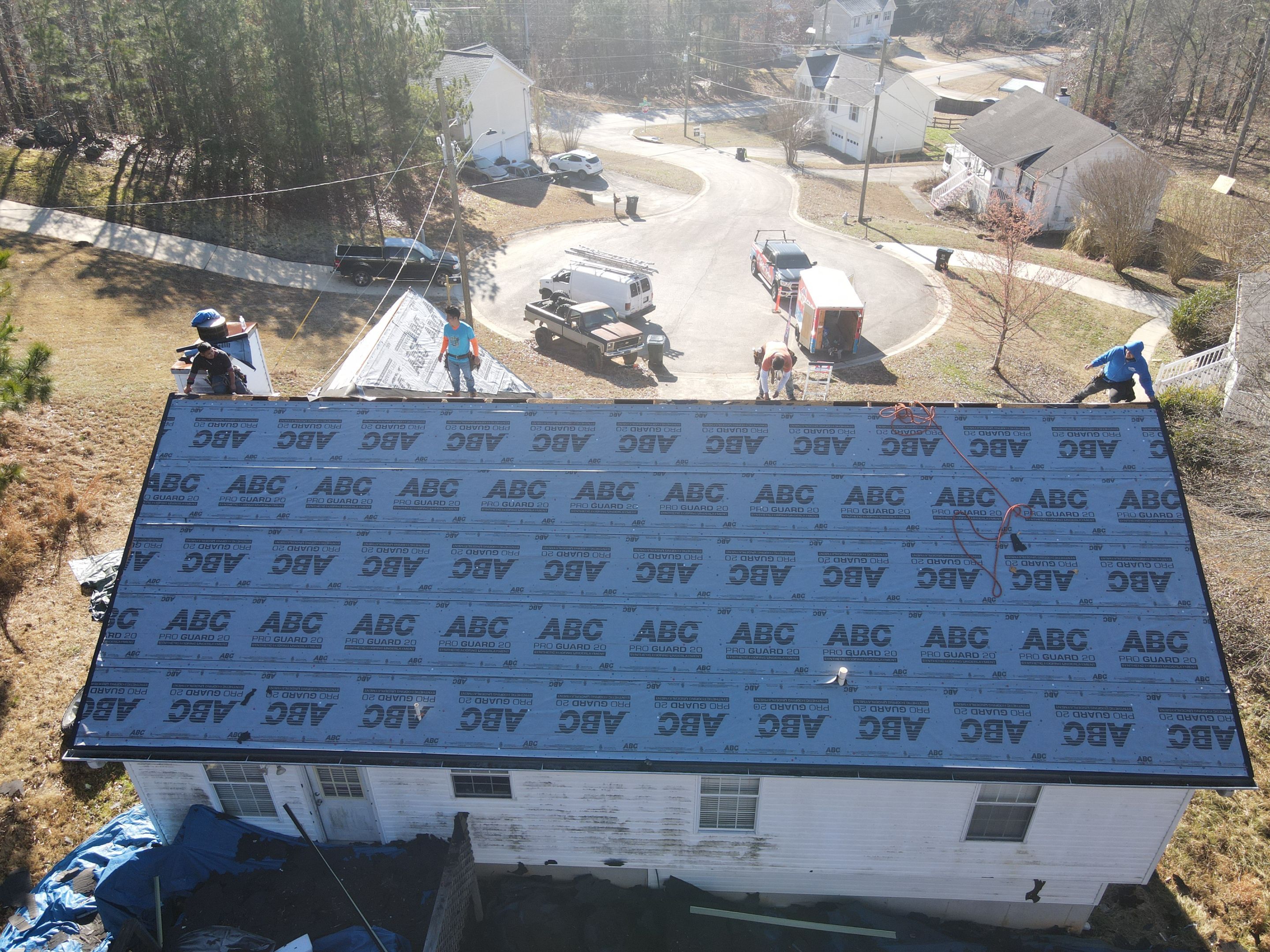 Residential Roofing Installation using Owens Corning by Inspector Roofing and Restoration