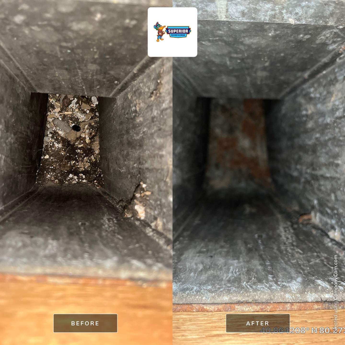 Air Duct Cleaning With a Vacuum Truck in Ellwood City, PA by Superior Air Duct Cleaning