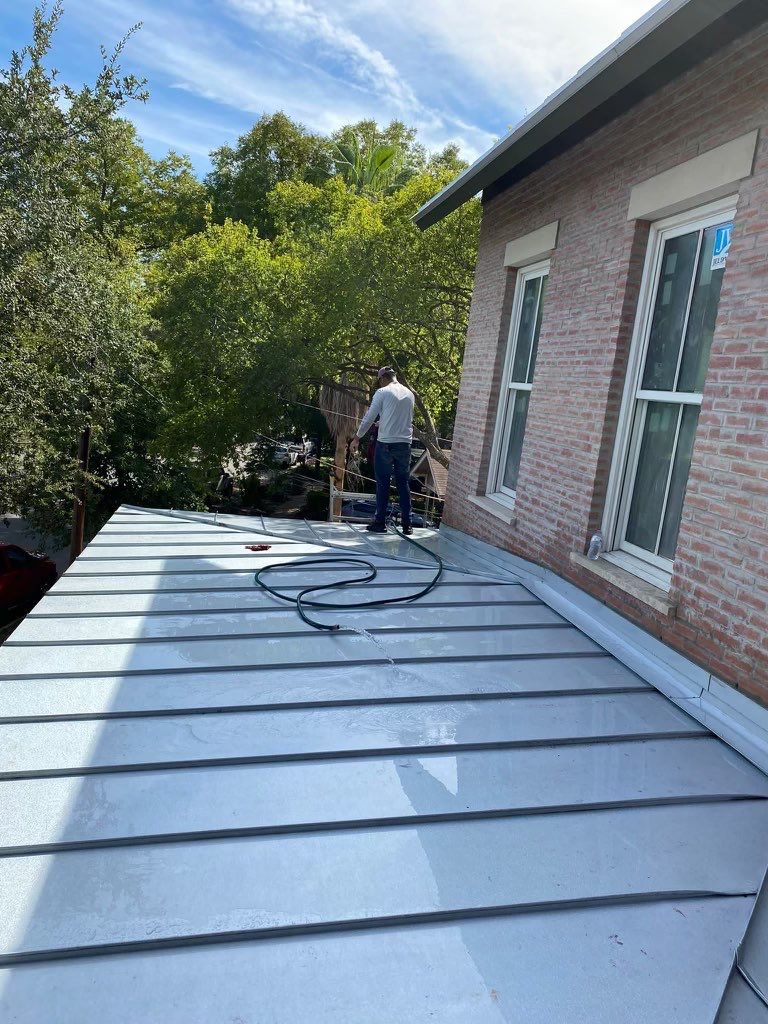 Residential Metal Roof Installation using McElroy Metal by Premier Roofing and Contracting