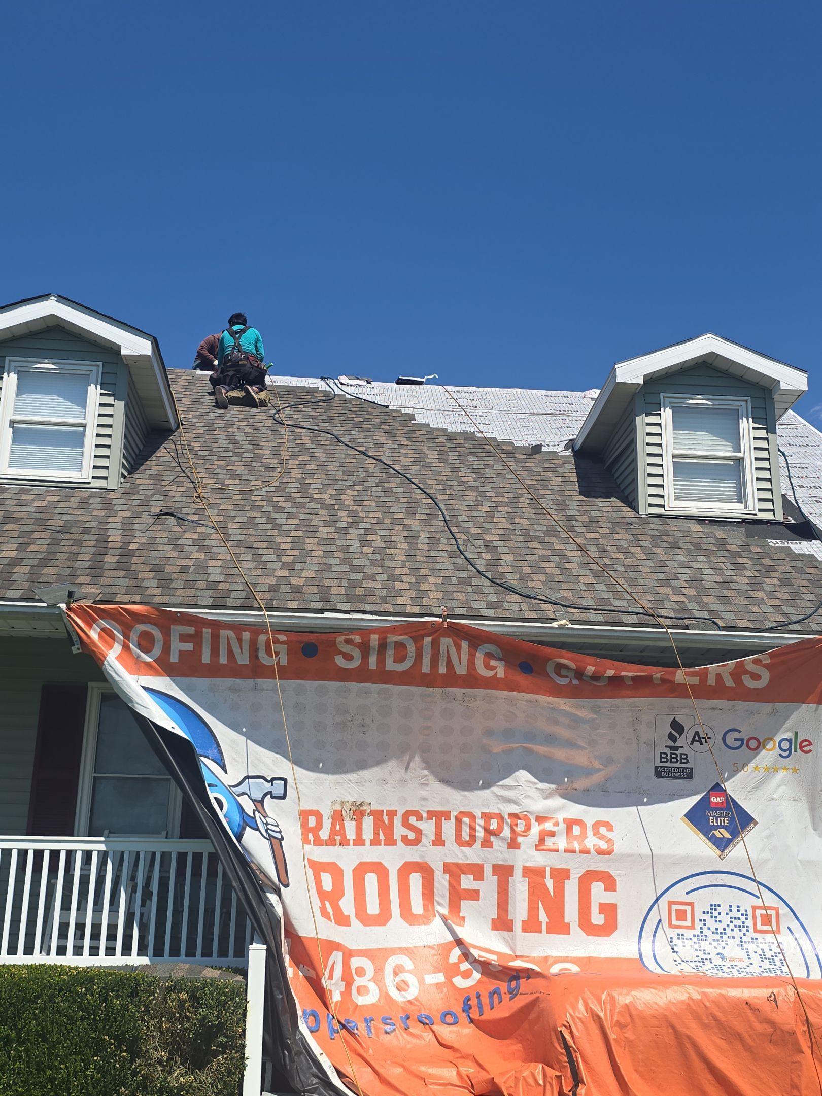 Residential Roofing Installation using GAF Timberline HDZ Cedar Falls by Rainstoppers Roofing