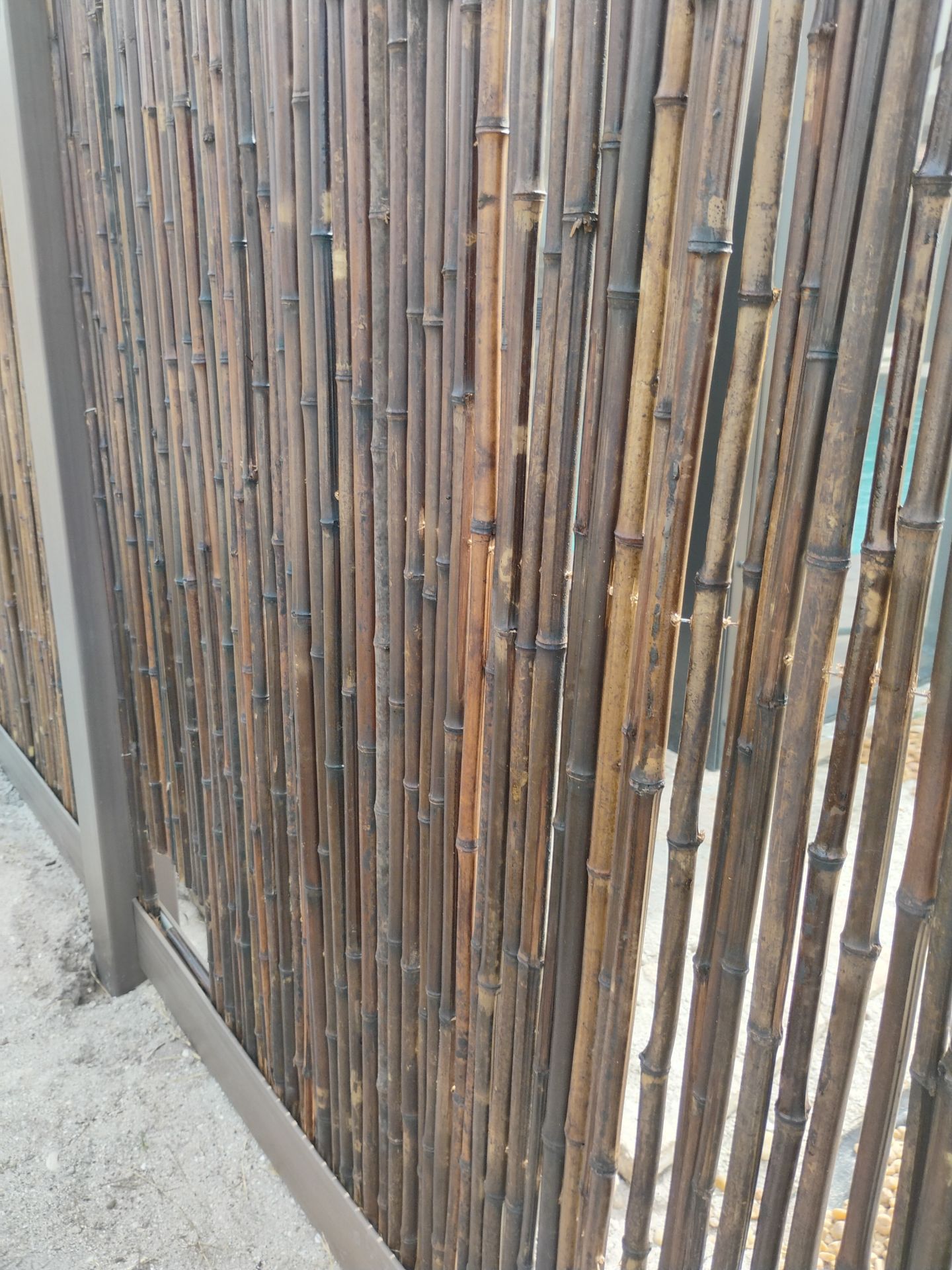 Custom Bamboo Vinyl Fence in Manasota Key by True Fence LLC
