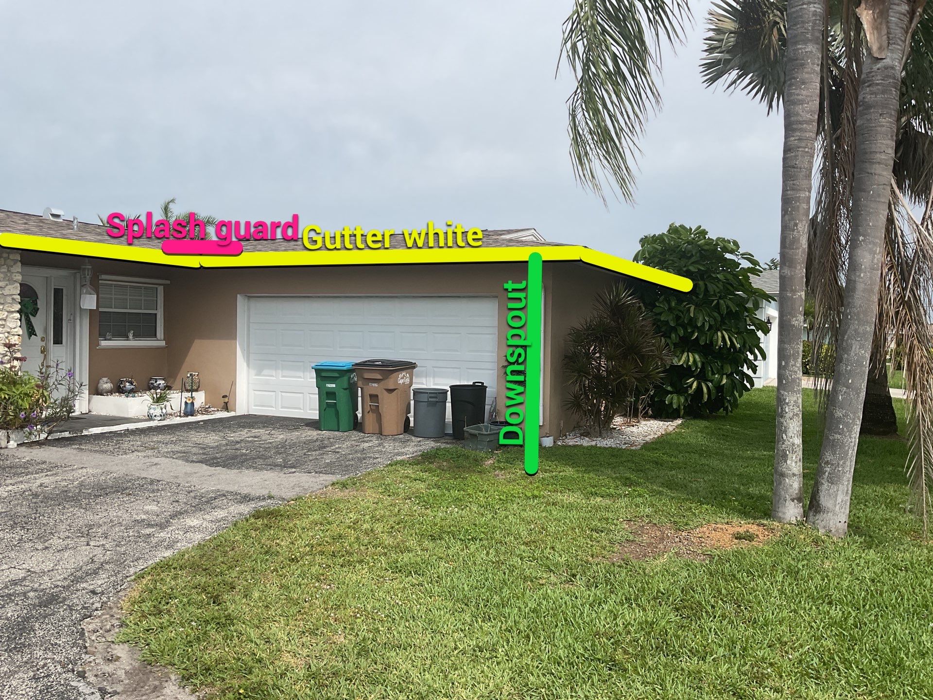 White K Style Seamless Gutters using 6 Inch Seamless Gutters in Cape Coral FL by Gutter Professors