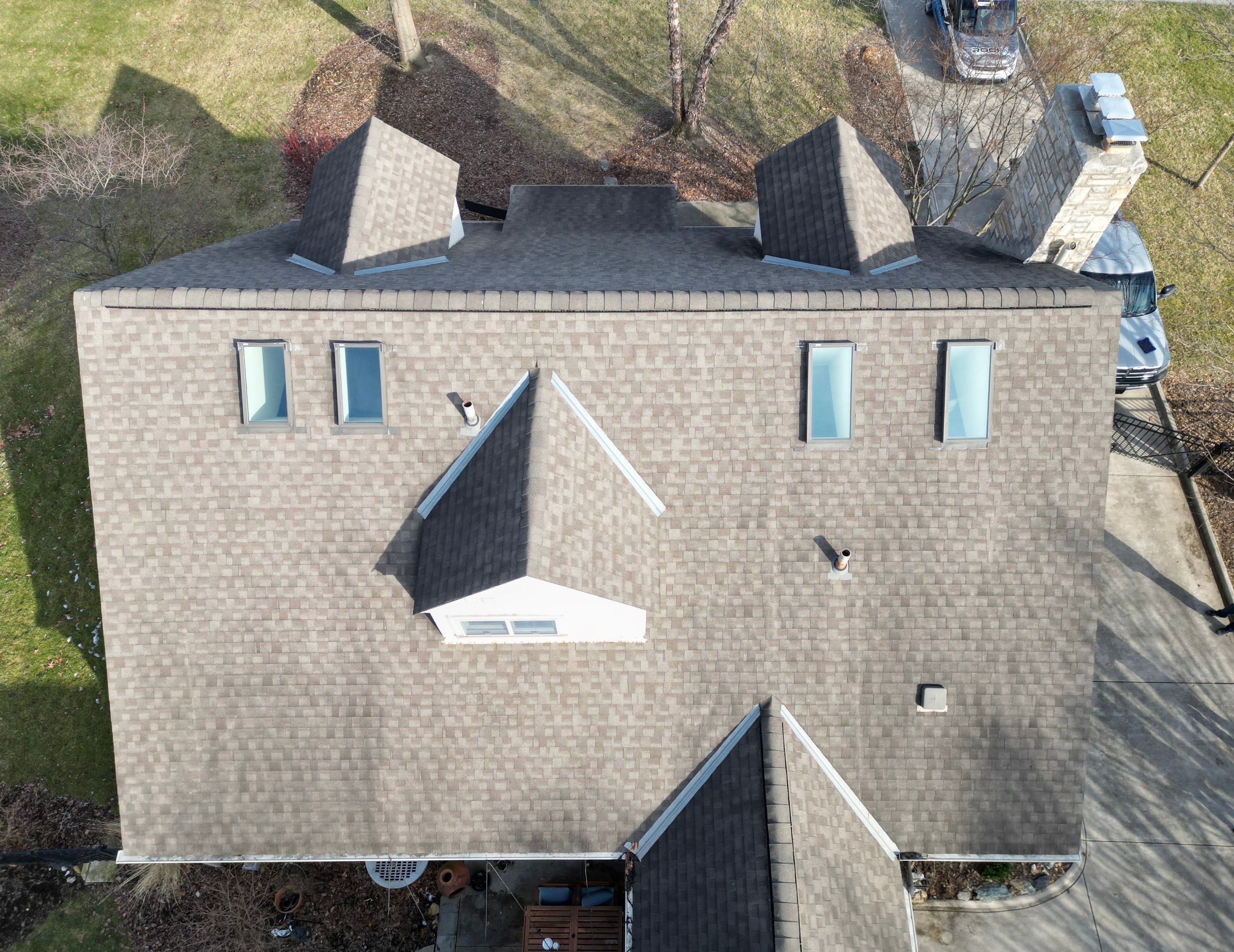 Residential Roofing Installation using Timberline HDZ Shingles - Weathered Wood by RoofX 