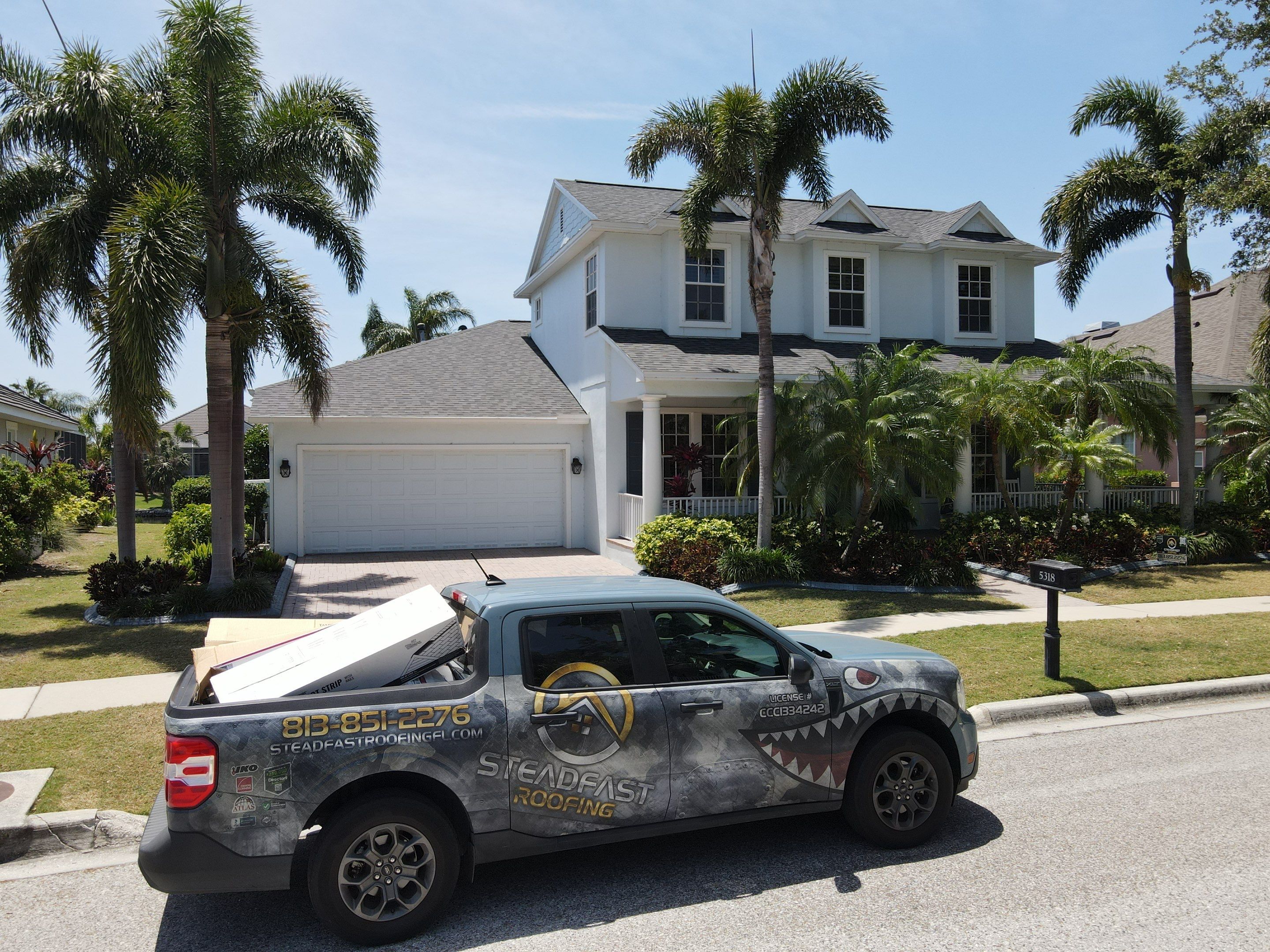 Roof Replacement in Apollo Beach, FL. by Steadfast Roofing