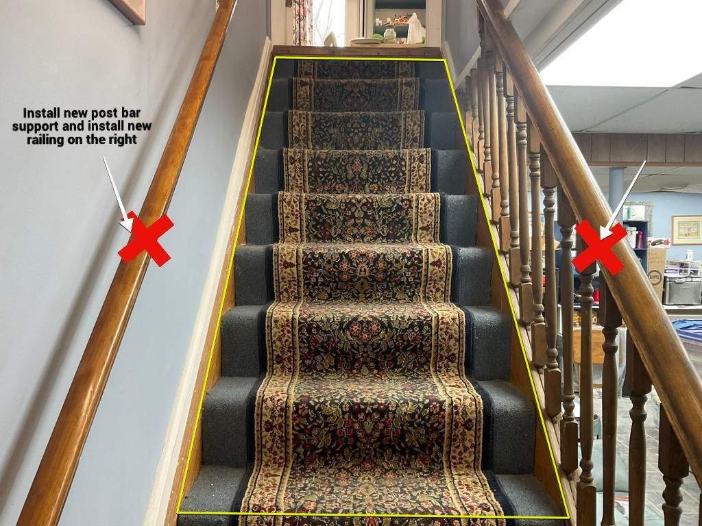 New basement steps by Alpha Design Services