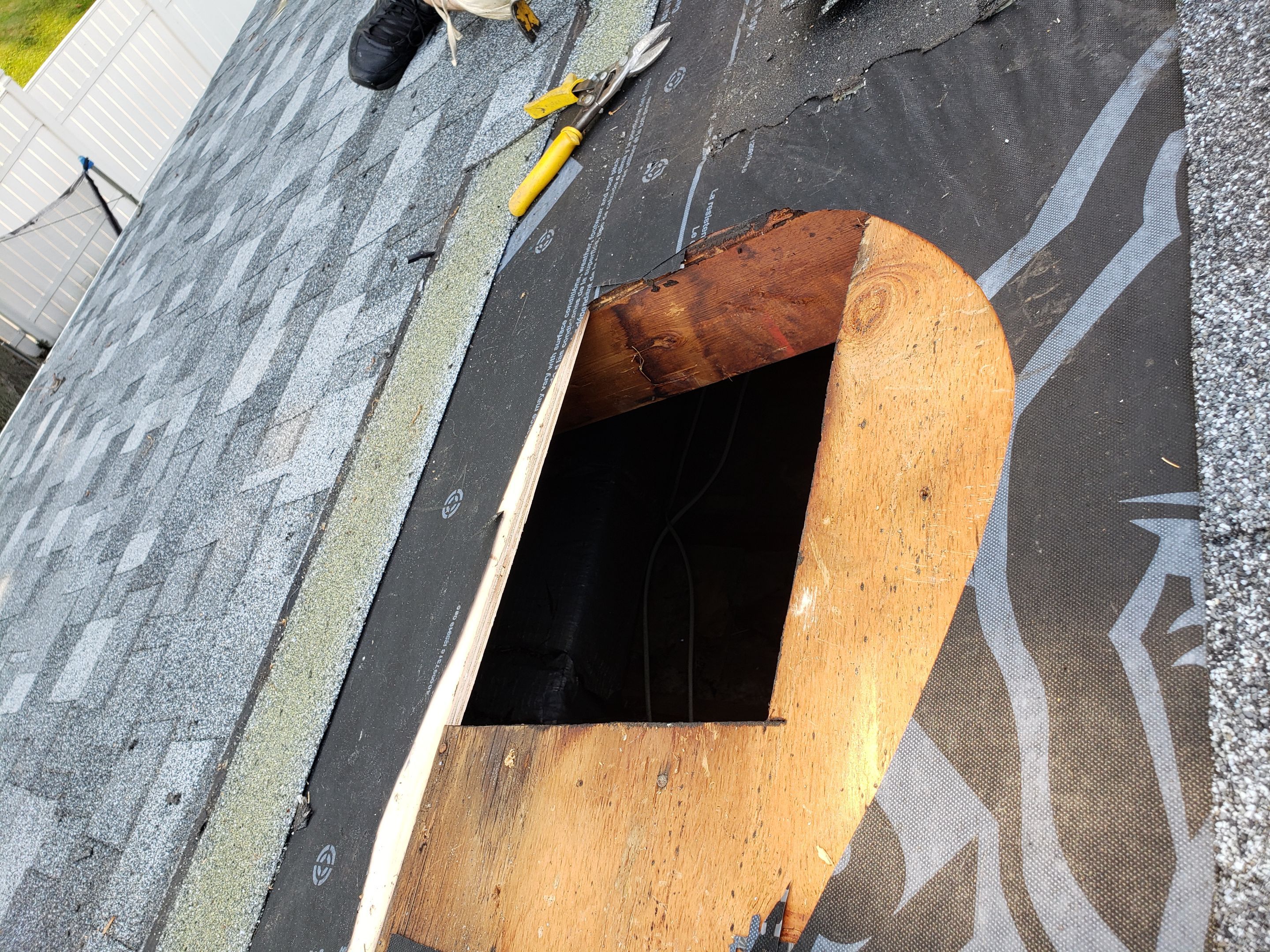 Residential Roofing Installation using Owens Corning Duration Slatestone Gray by A Plus Exterior