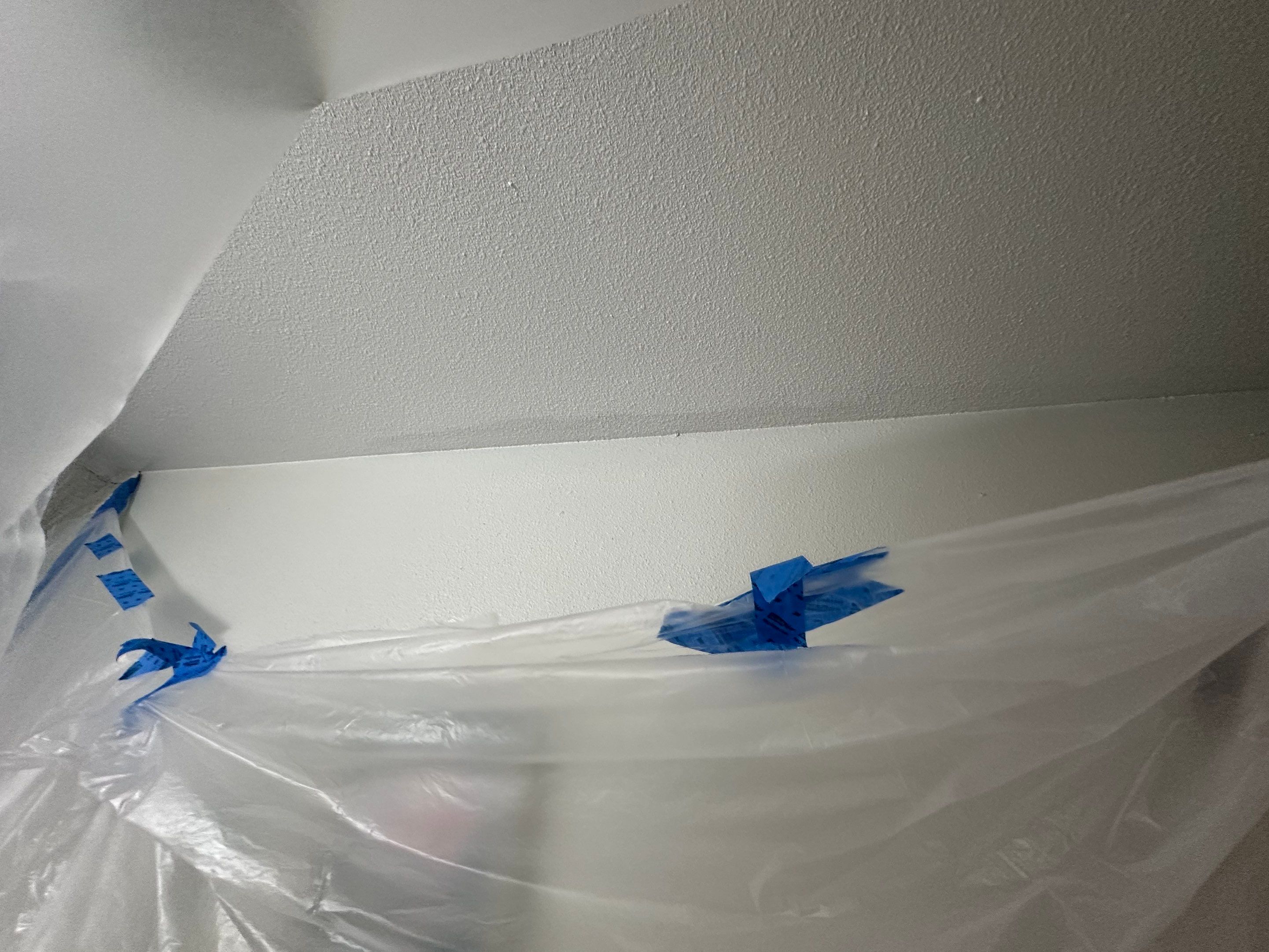 Interior Painting in Gilmer, TX | From Stains & Spots to Fresh White Room by Quality Coats Painting