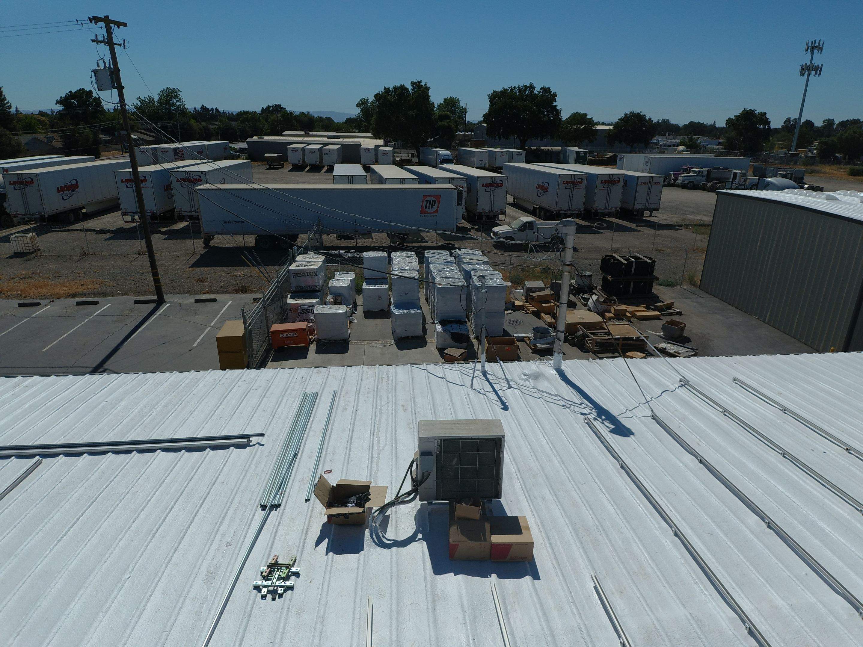 Spray foam and coatings using Conklin Benchmark/PUMA XL coatings and spray foam by Straight Edge Roofing Inc