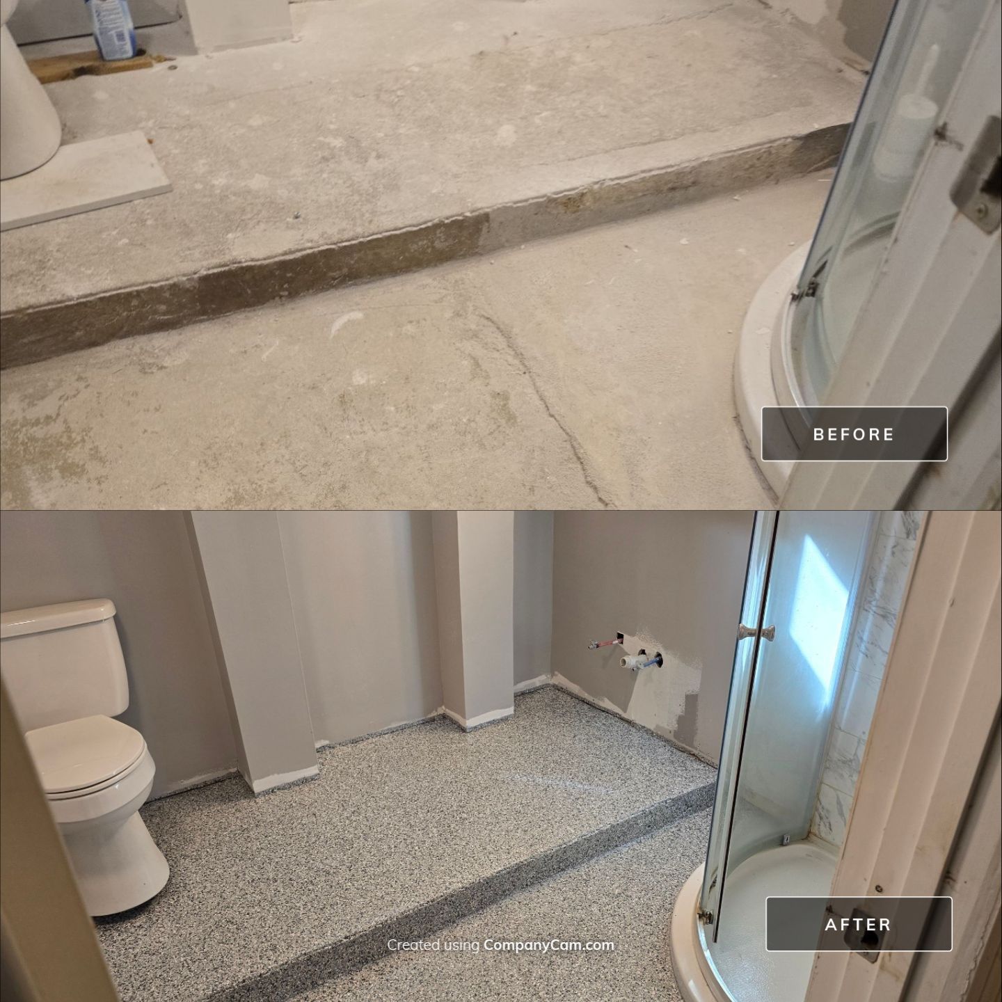 Basement using Gravel by Elite Floor Solutions