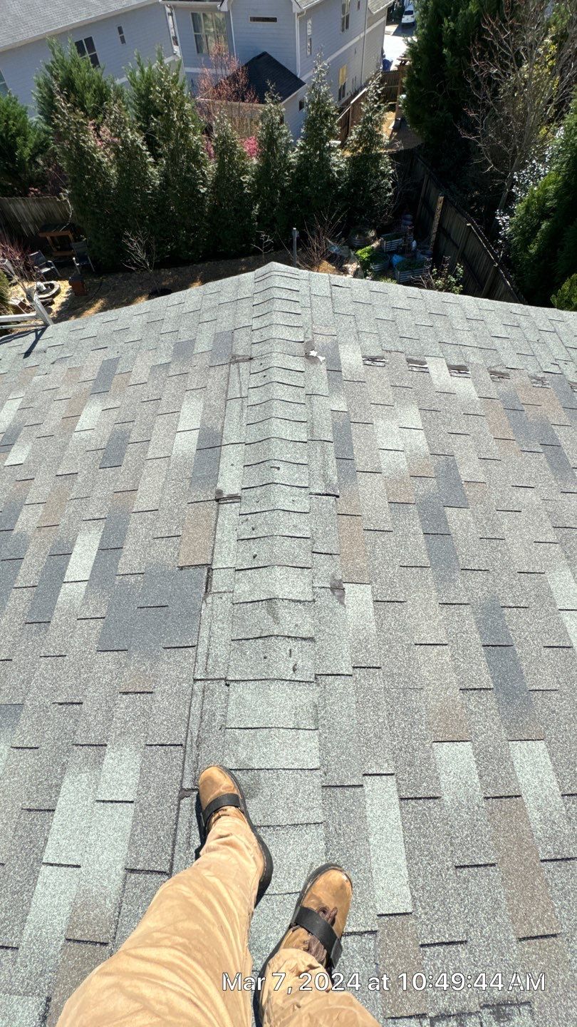 partial replacement w/ matching shingle by Nailed It Roofing & Remodeling LLC
