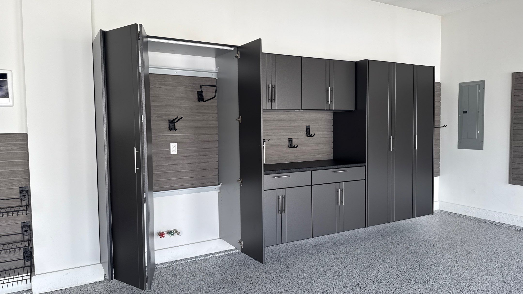 Linda Got Her Garage Right With Cabinets and A Floor by Banner Garage