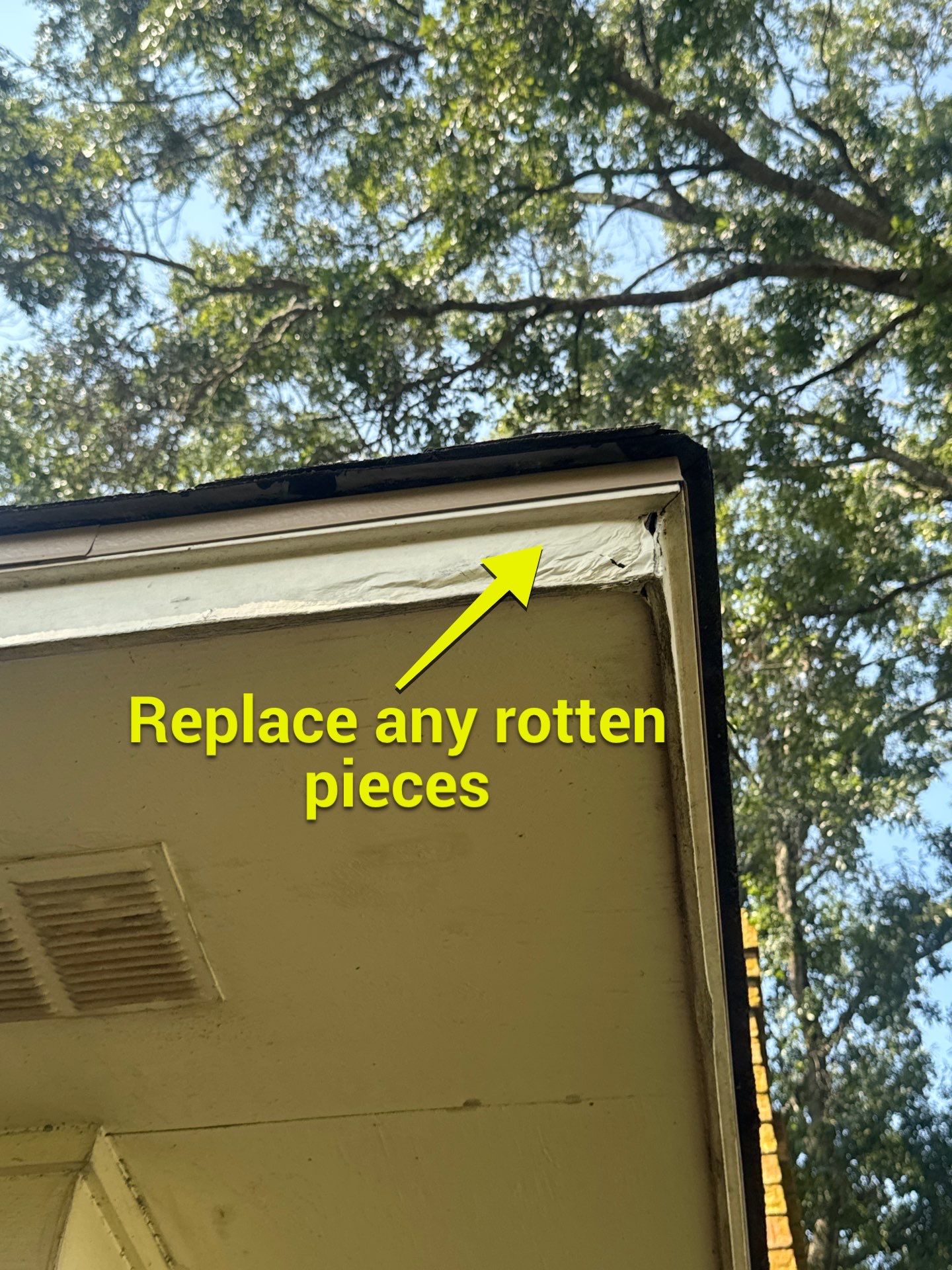 Exterior Repaint – South Tyler, Texas - Lots of Wood Replaced by Quality Coats Painting