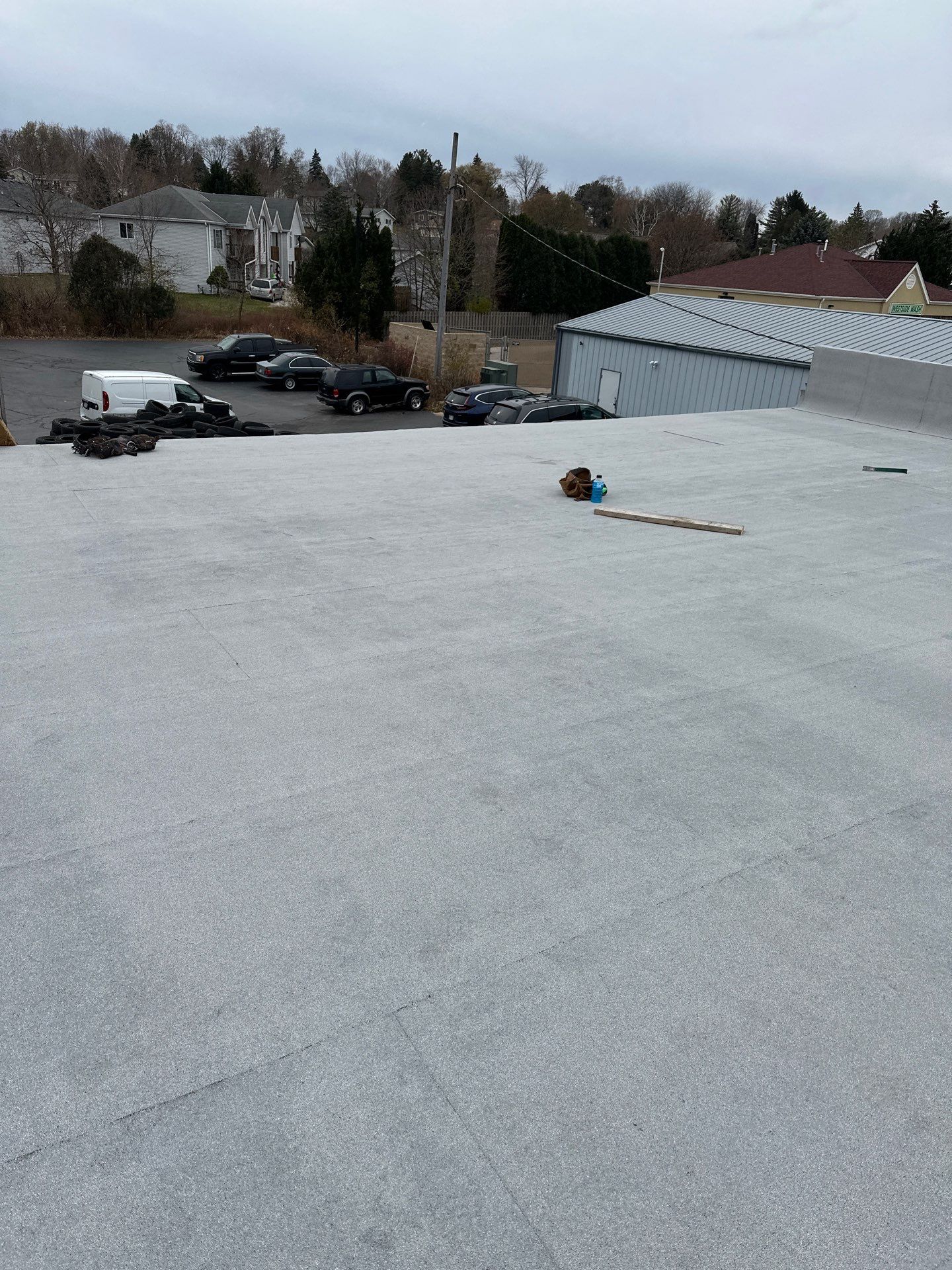 Commercial Roofing using Certainteed Flintastic Self Adhered by Stendahl Services